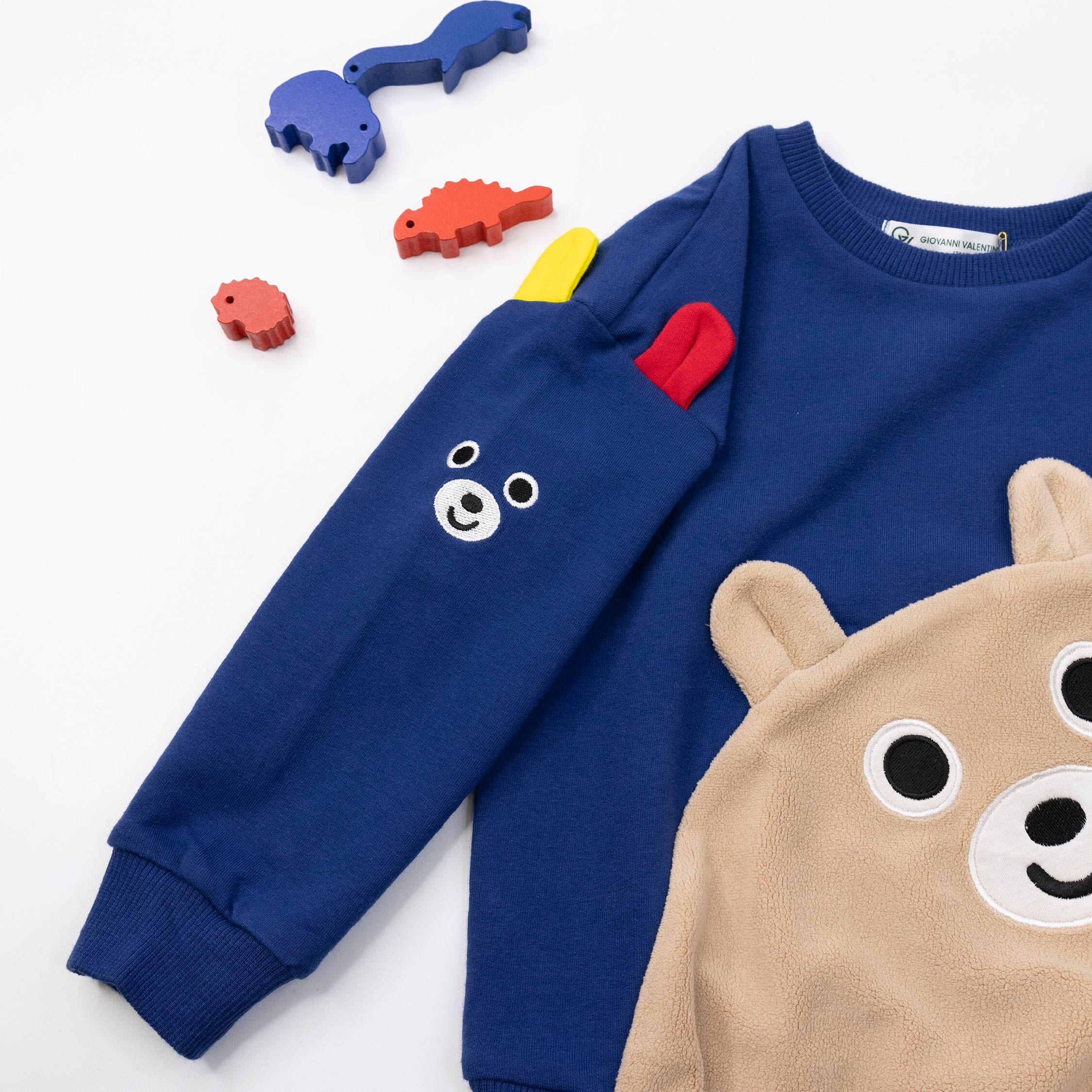 范侖鐵諾【52516】可愛短絨熊熊立體耳朵造型上衣