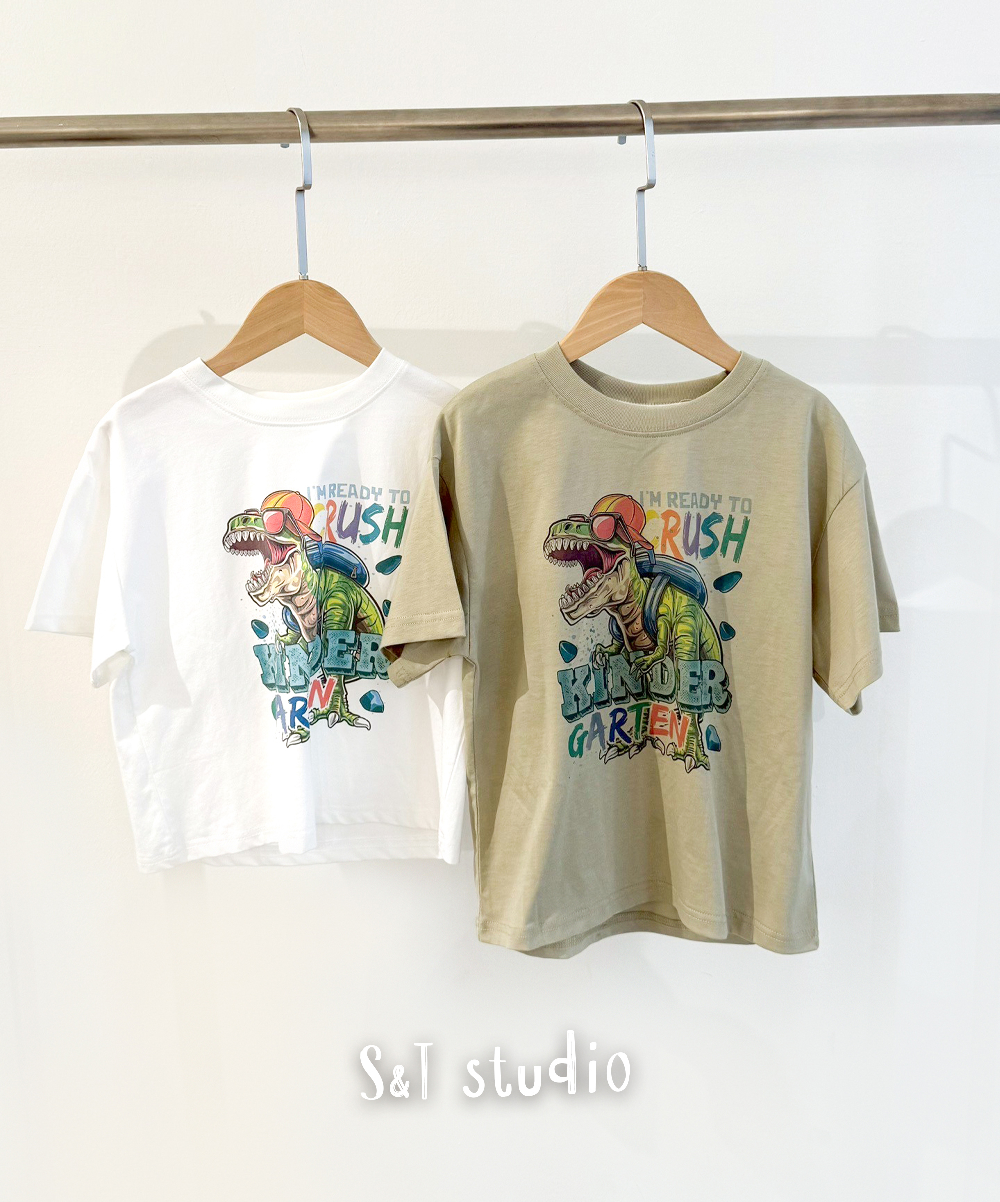 潮流插畫恐龍T (110-150) 兩色