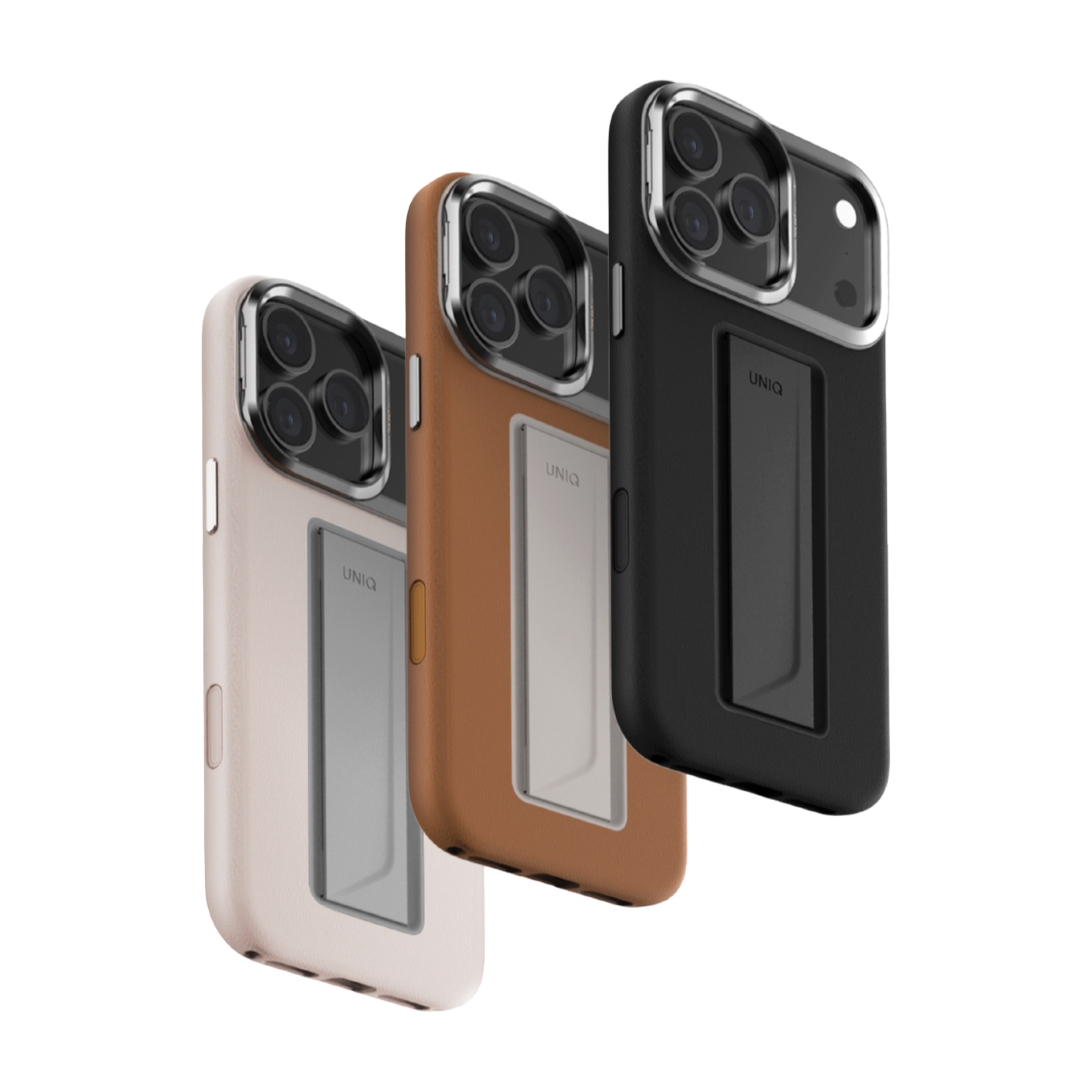 UNIQ iPhone 17 Pro Max Heldro Pro FlexGrip™ 人造皮革保護套