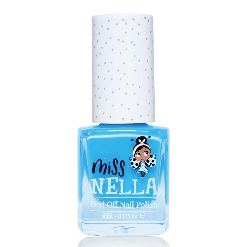 Miss Nella 兒童水性可撕式安全指甲油 - 美人魚藍 MN01