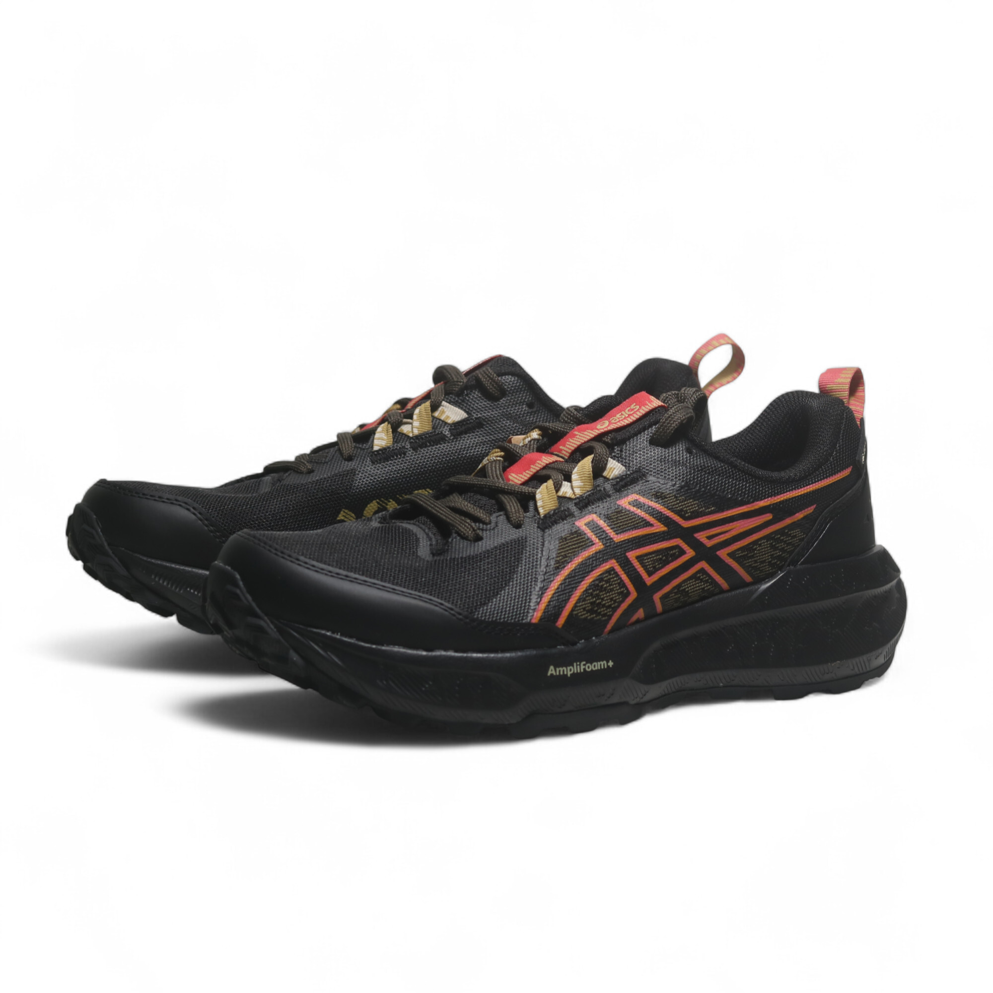 ASICS 越野鞋 GEL-SONOMA 8 黑橘 GTX 防水 慢跑鞋 女 1012B770003