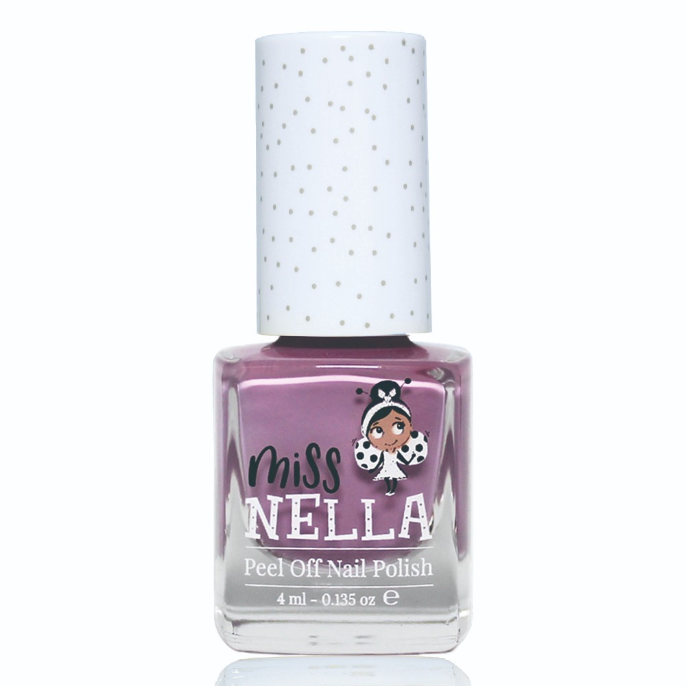 Miss Nella 兒童水性可撕式安全指甲油 - 泡泡糖紫 MN02