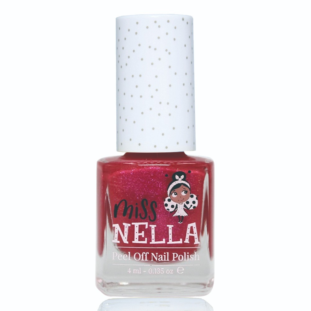 Miss Nella 兒童水性可撕式安全指甲油 - 閃閃桃紅 MN10