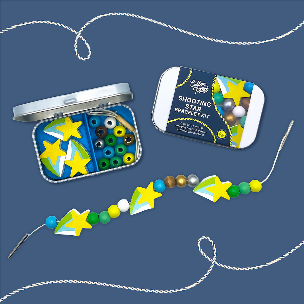 流星手環 - 迷你鐵盒 | DIY木質串珠手環系列