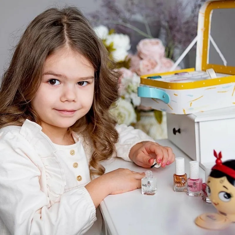 Miss Nella 兒童水性可撕式安全指甲油 - 亮片雪花 MN25