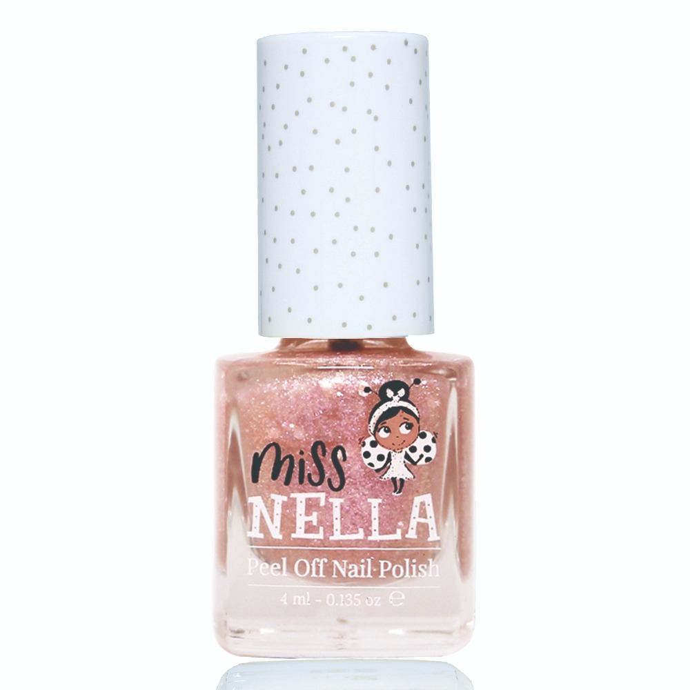 Miss Nella 兒童水性可撕式安全指甲油 - 閃閃櫻花粉 MN27