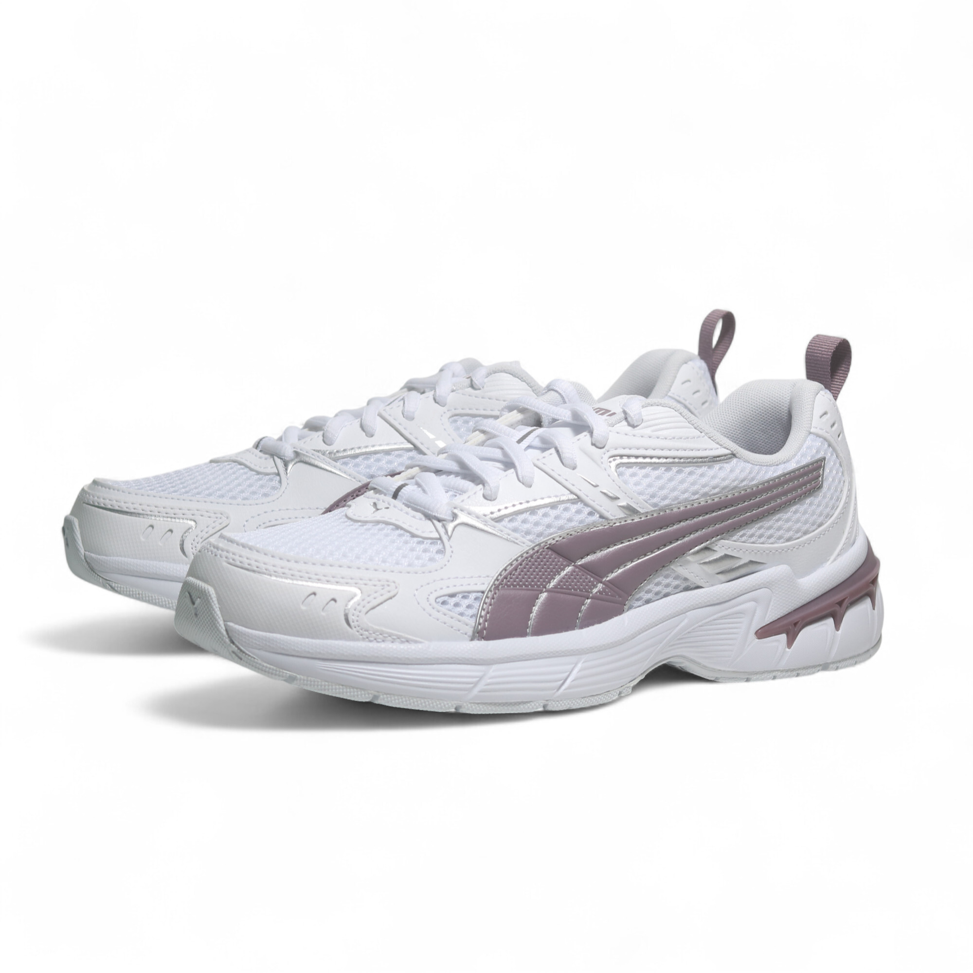 PUMA 慢跑鞋 MILENIO TECH 2000 白藕紫 復古 運動鞋 女 40262506