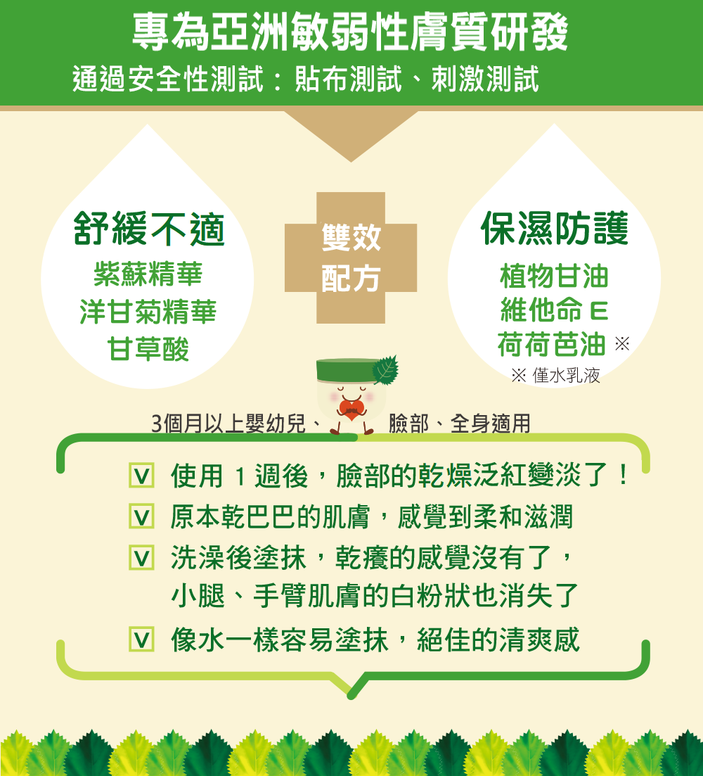 Yuskin悠斯晶紫蘇乳霜(攜帶型) 專為亞洲紅敏肌膚研發而成 嬰幼兒皆可使用