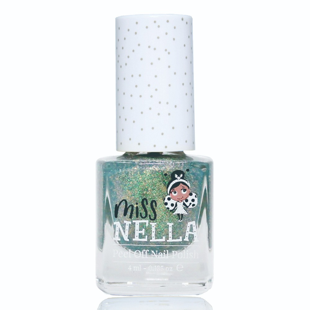 Miss Nella 兒童水性可撕式安全指甲油 - 閃閃湖水藍 MN31