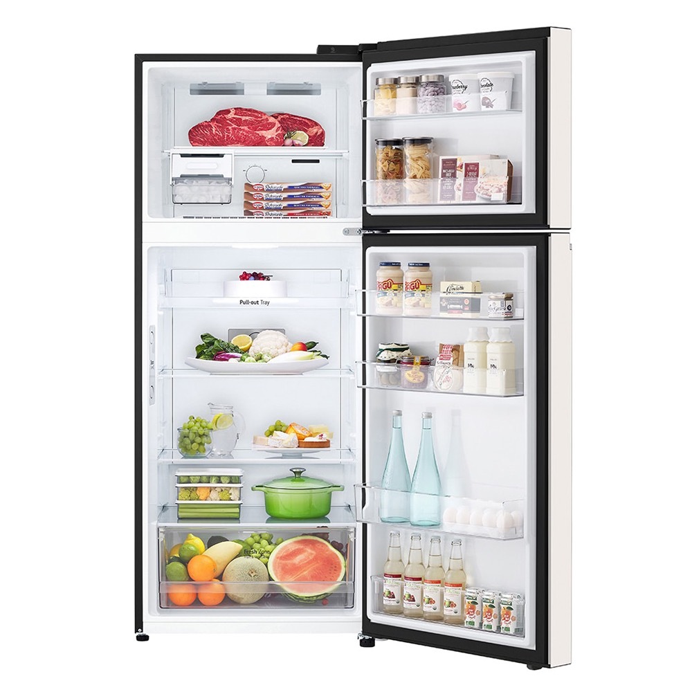 【LG】375公升｜智慧變頻雙門冰箱｜香草白|GN-L372BEN*