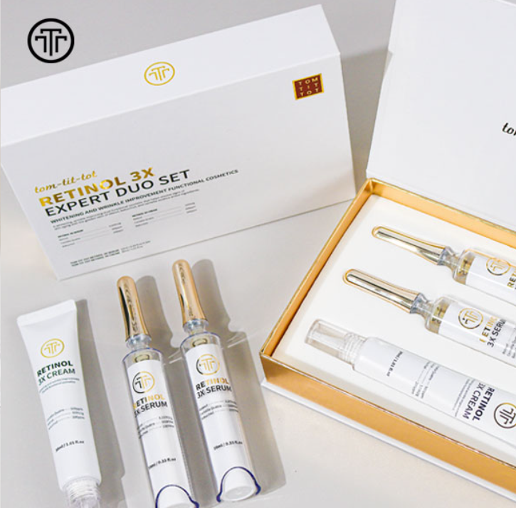 (限量30套) UG07  視黃醇雙效套裝 美白&除皺雙功能 [精華液10mlX2  / 乳霜30mlX1個] 原價$899 直播價$399