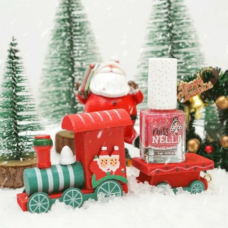 Miss Nella 兒童水性可撕式安全指甲油 - 蘋果氣球 MN48