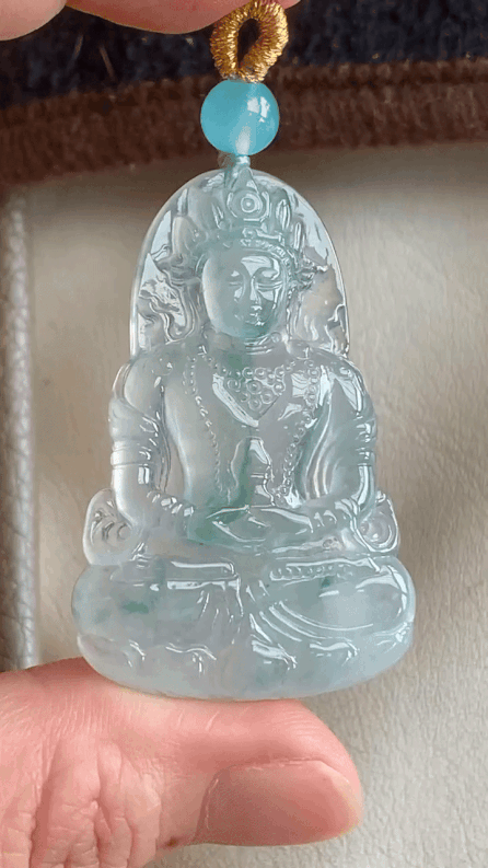 92529 翡翠冰飄花度母觀音