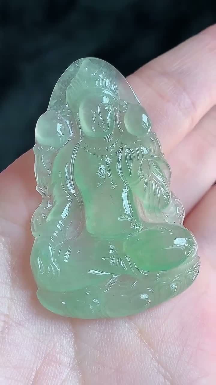 翡翠冰晴度母,天然翡翠A玉, 緬甸玉, Jade, Jadeite