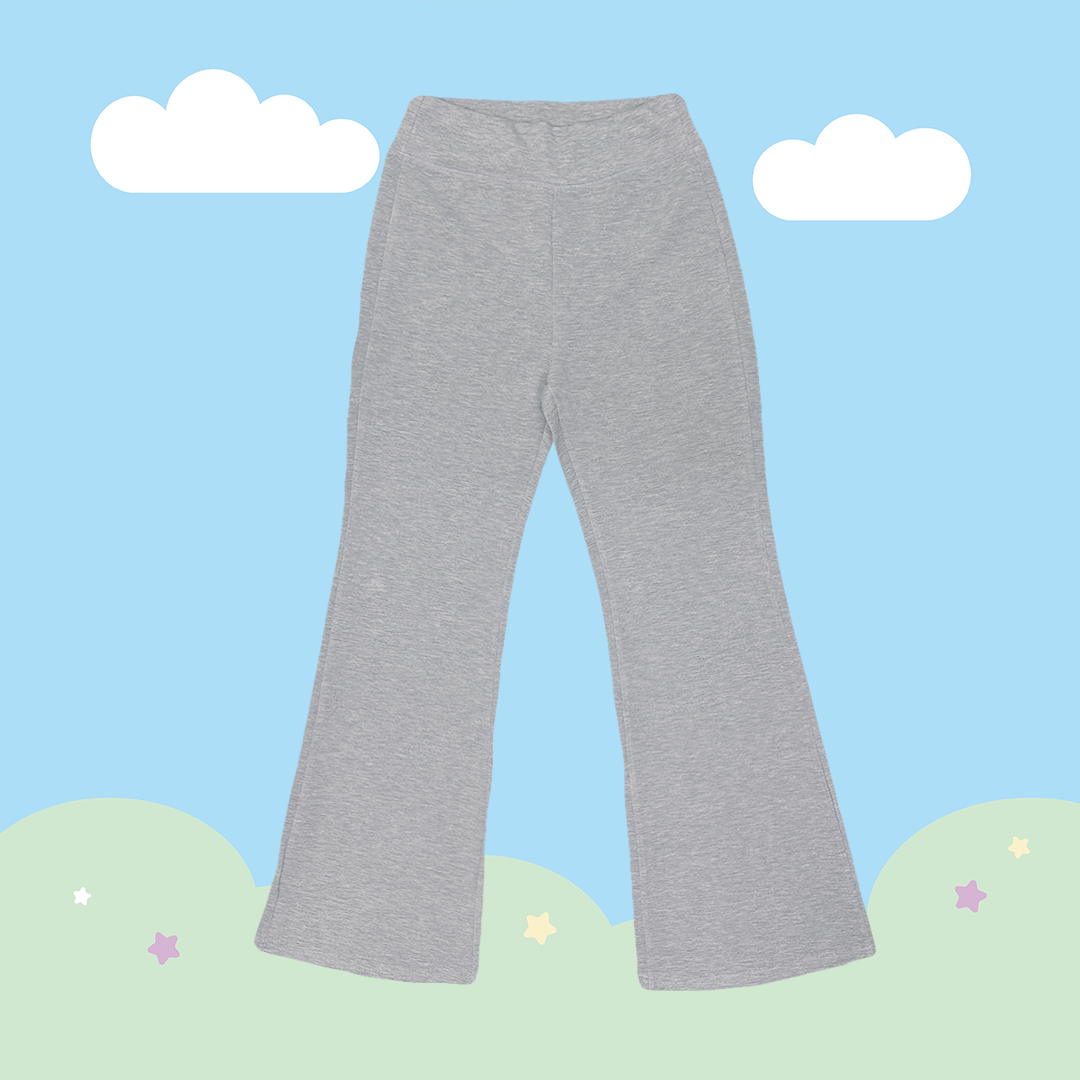 こ♡こ 長腿彈性微喇叭褲