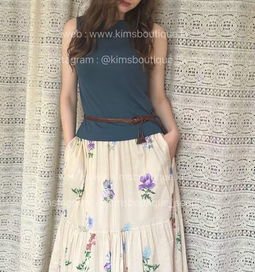 KM5009 簡單百搭捲捲圓領無袖上衣 ($299/2pcs 優惠碼不適用)