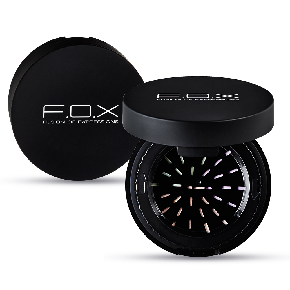 F.O.X絲柔幻采旋轉蜜粉10g『典雅黑包裝』