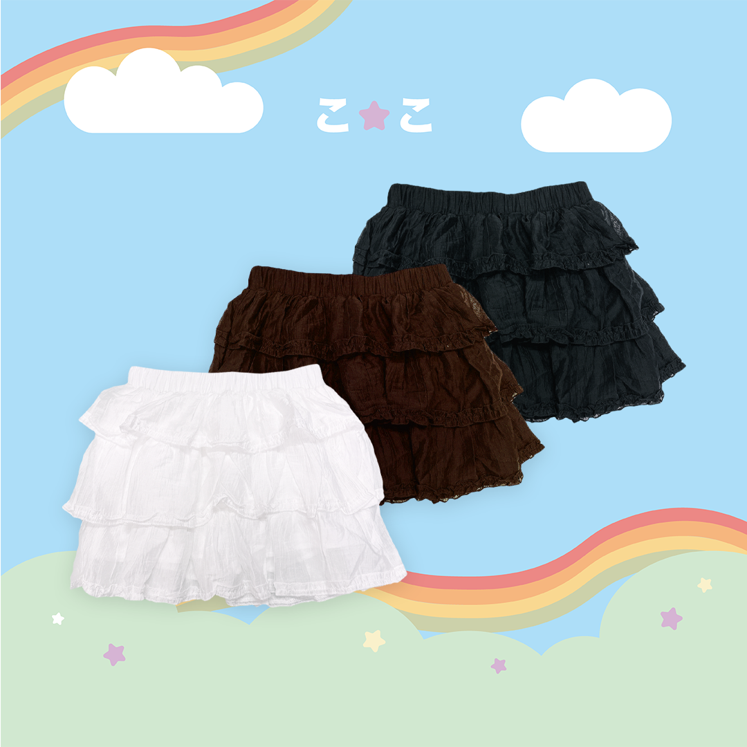 こ♡こ 仙女荷葉蛋糕裙