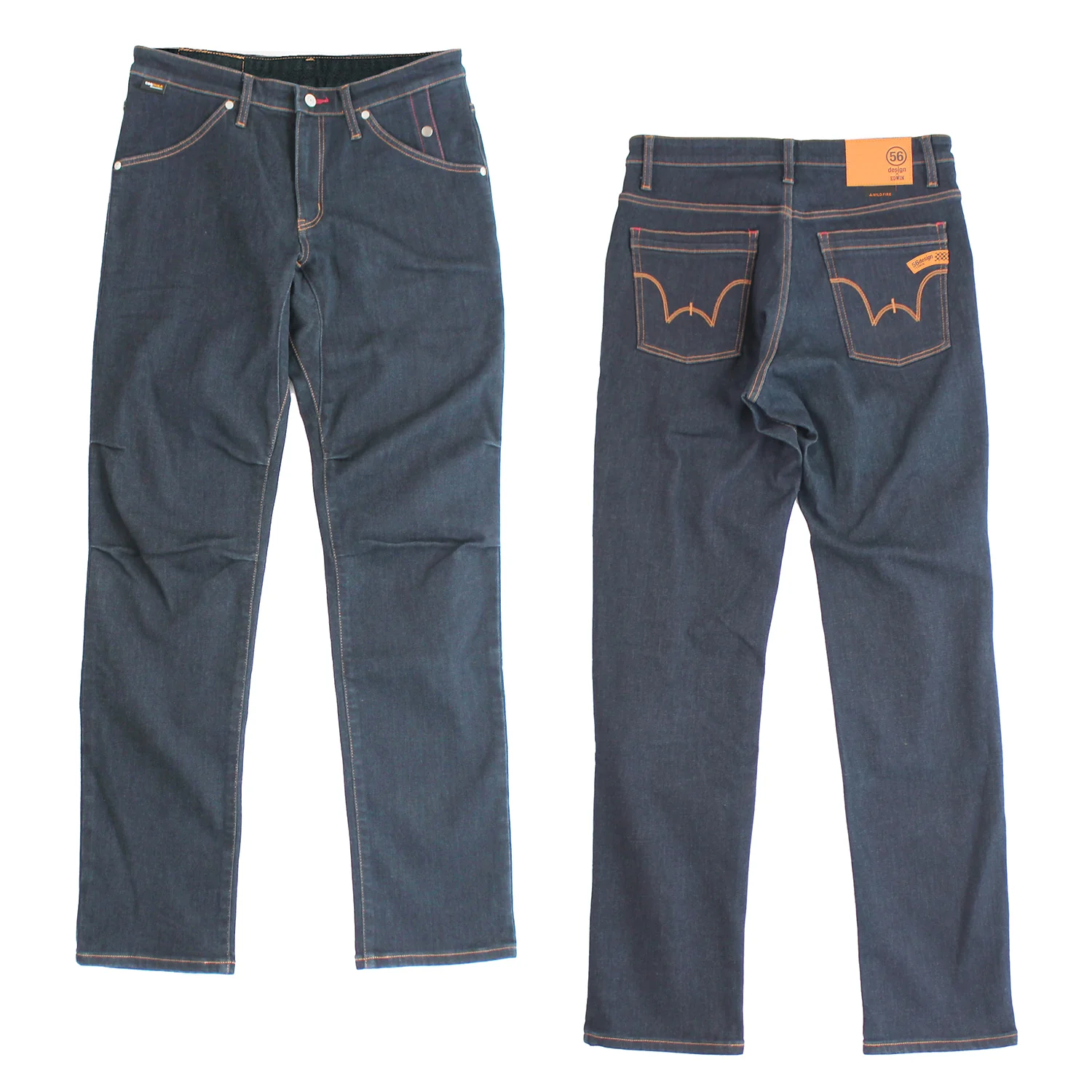 56DESIGN冬季限定聯名保暖立體剪裁牛仔褲