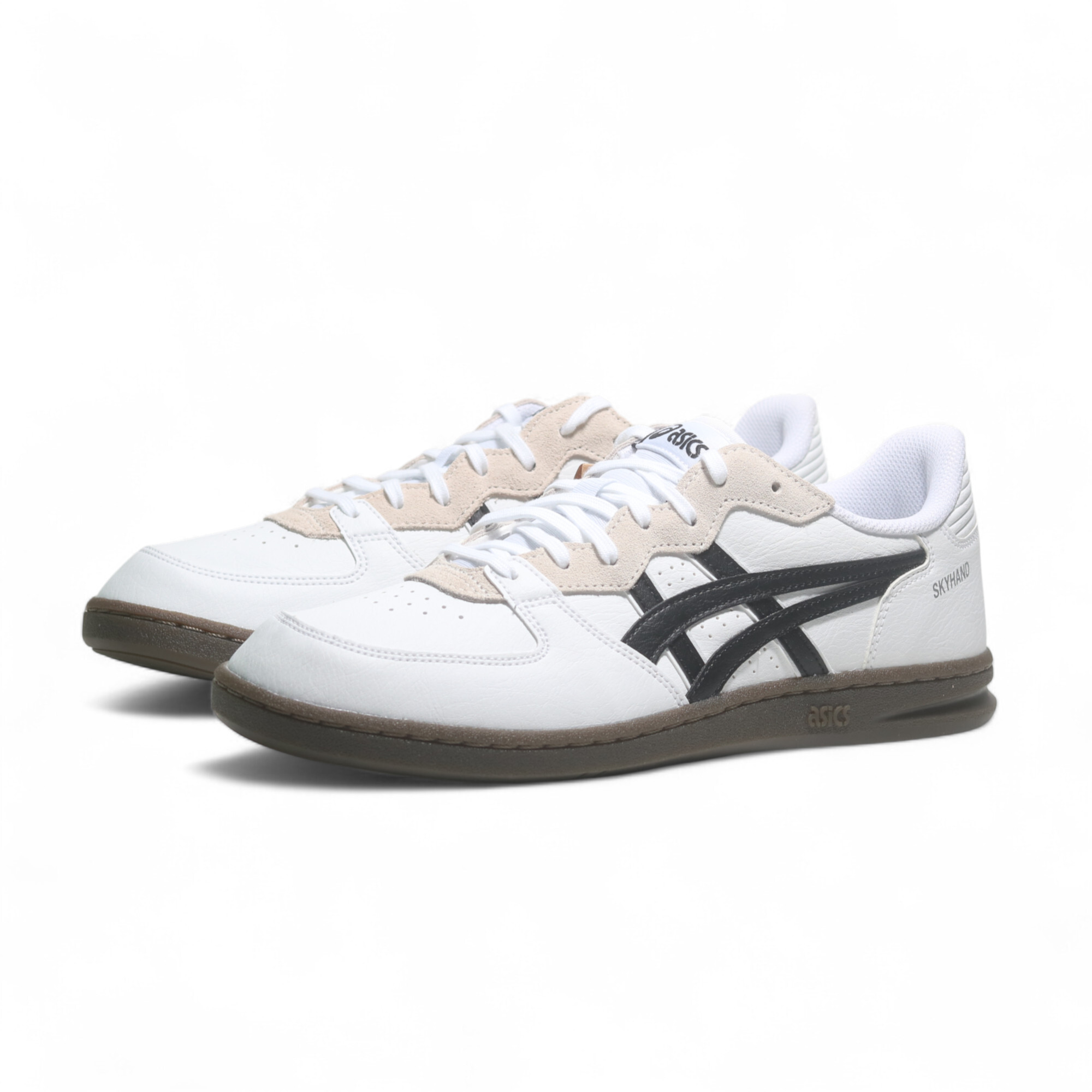 ASICS 休閒鞋 SKYHAND OG 白 焦底 皮革 復古 情侶鞋 男女 1203A451101