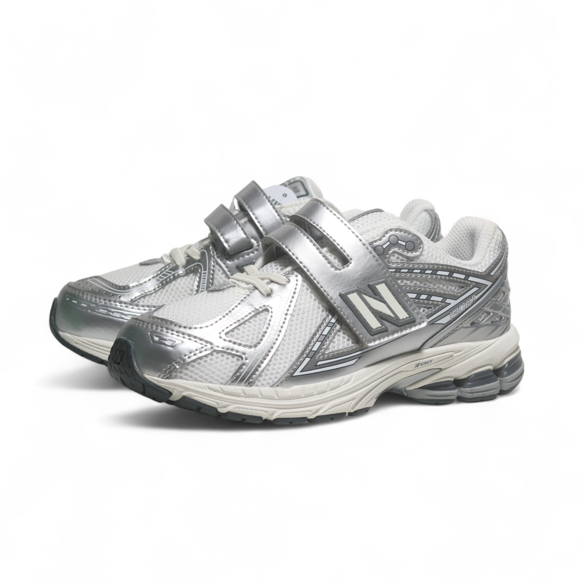 NEW BALANCE 童鞋 NB 1906 銀白 黏帶 氣墊 中童 PV1906SW