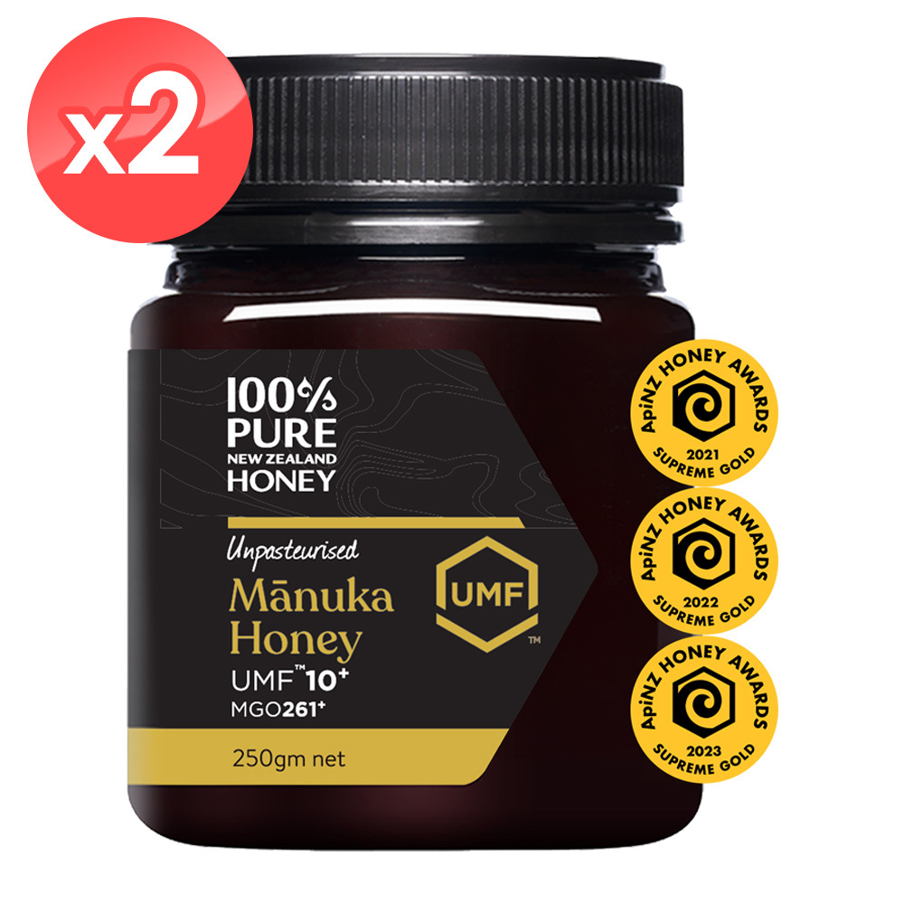 限時56折!【紐西蘭恩賜】麥蘆卡蜂蜜UMF10+(MGO263+) 2瓶組 (250公克*2)/麥盧卡/Manuka Honey