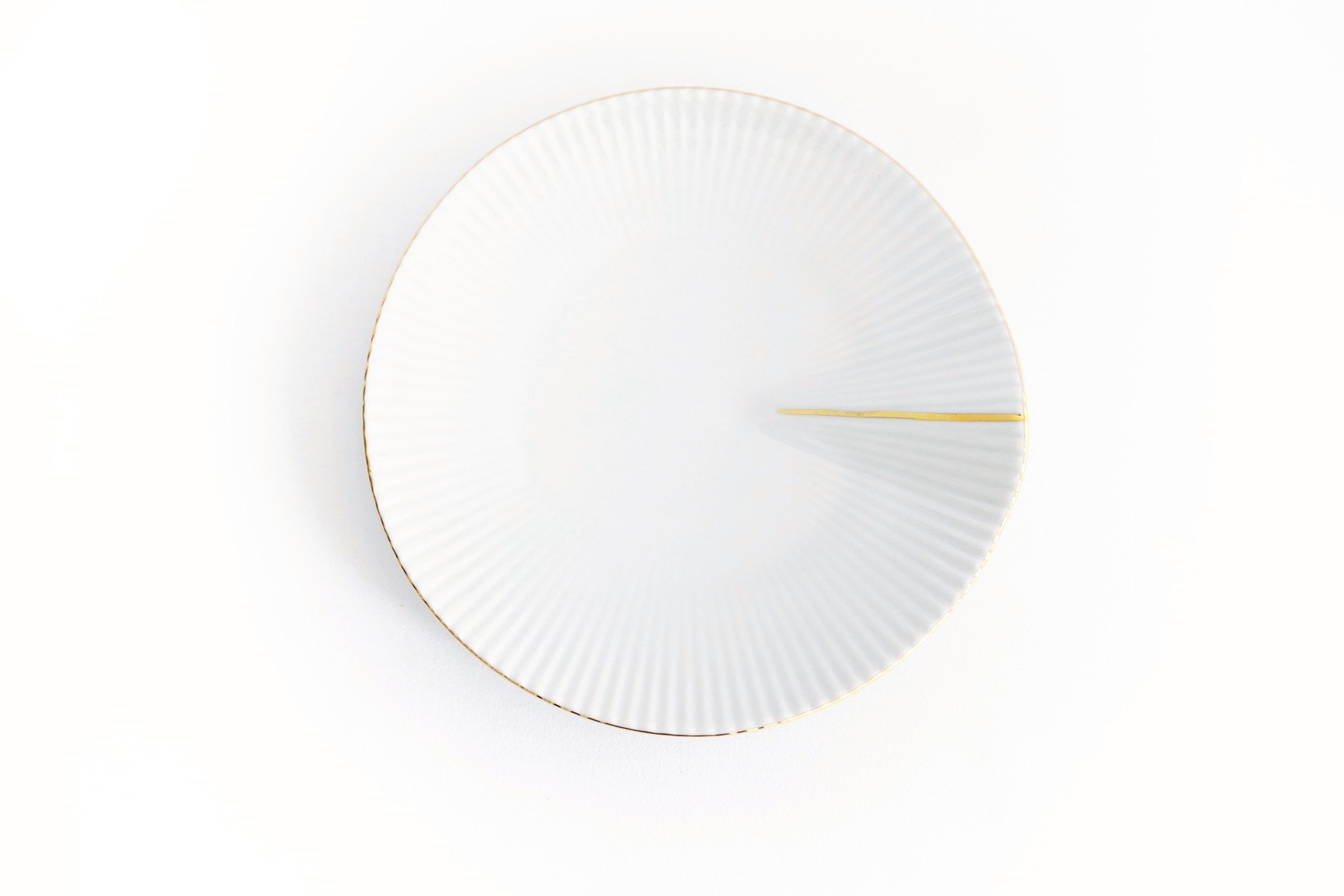 PILLIVUYT｜Plissé Gold 系列 - 小餐盤 15.3cm