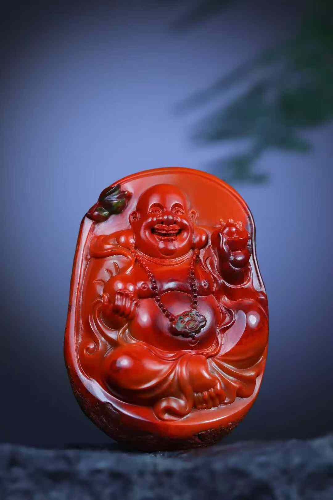 南紅彌勒佛,天然南紅瑪瑙
