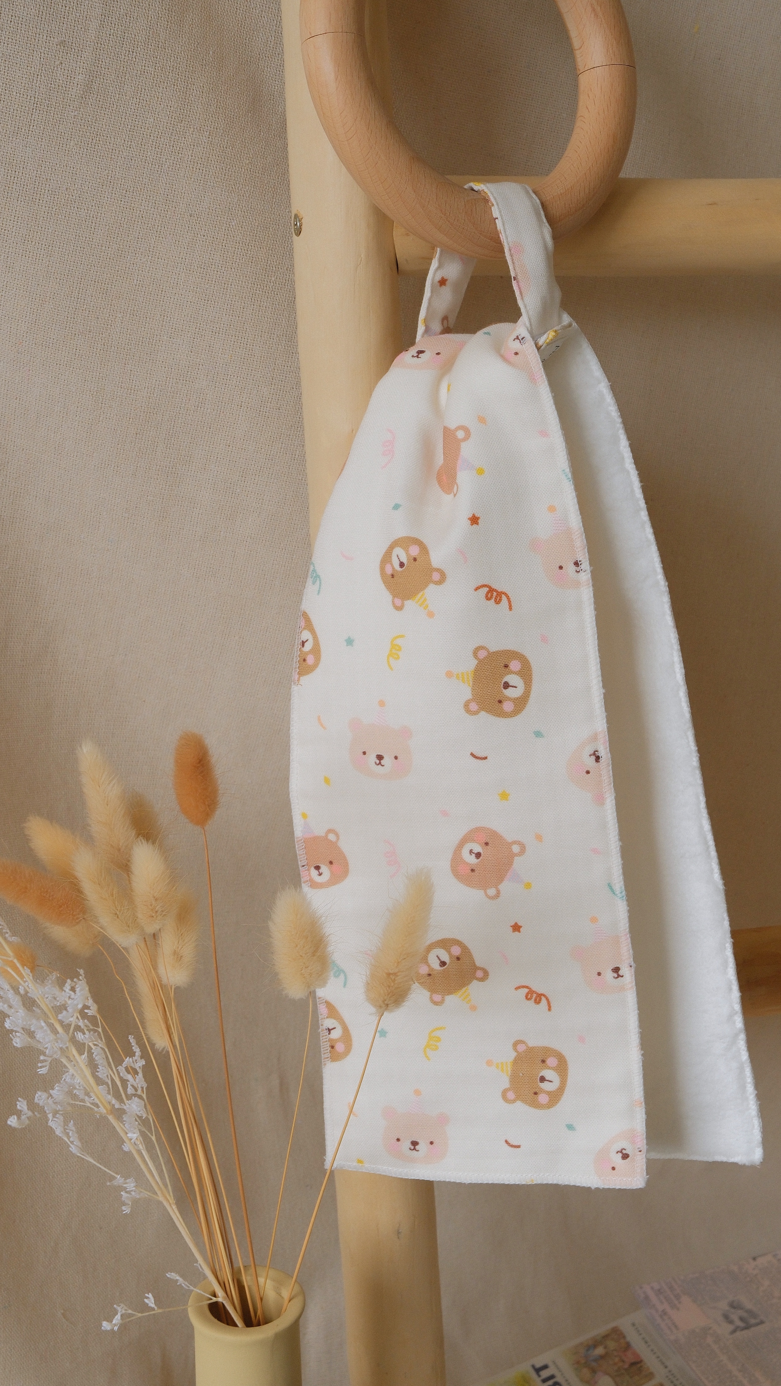 Hi Y.P store-手作擦手巾-獨家設計款-派對小熊