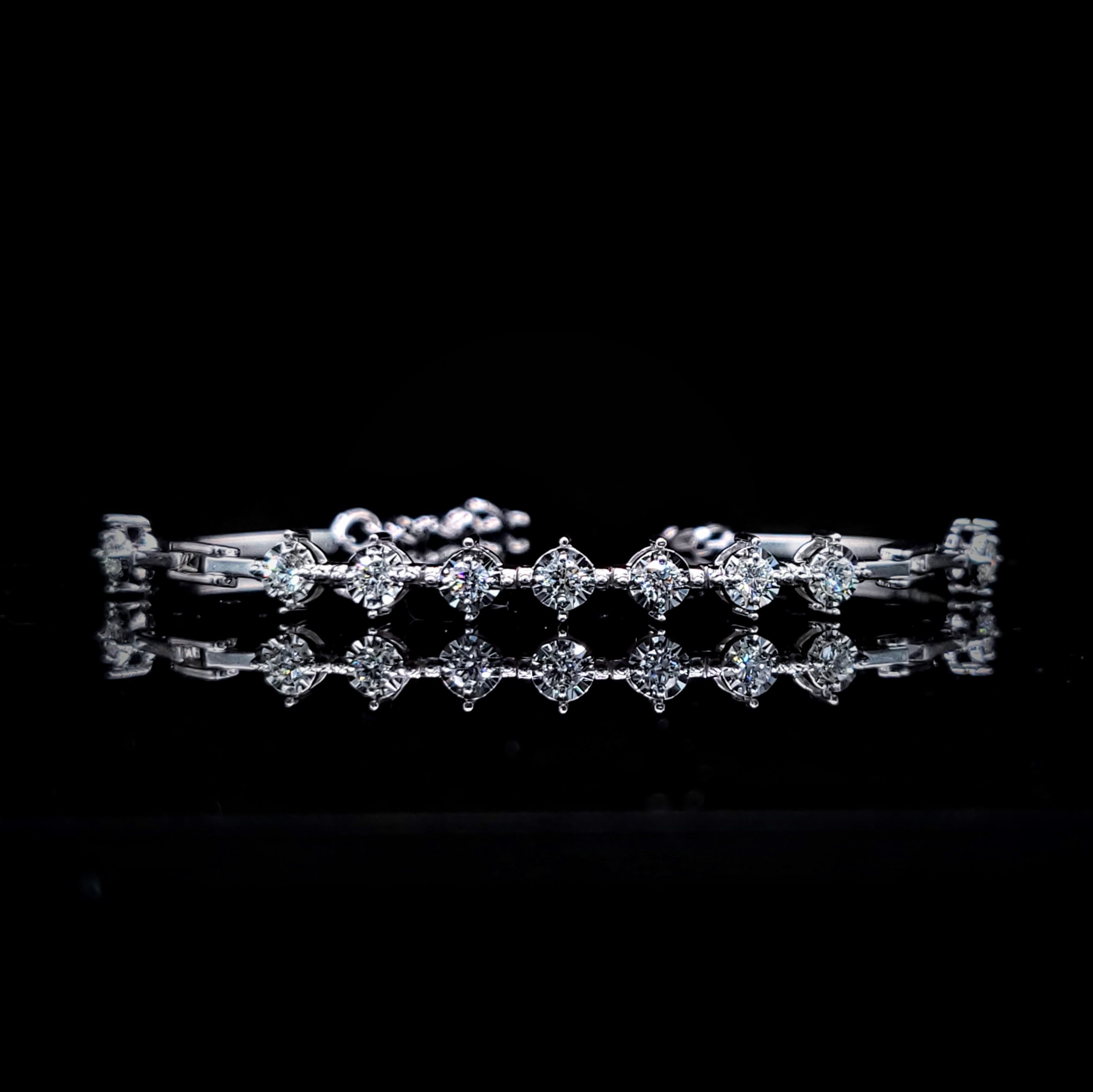 18K White Gold 0.51ct Diamond Bracelet