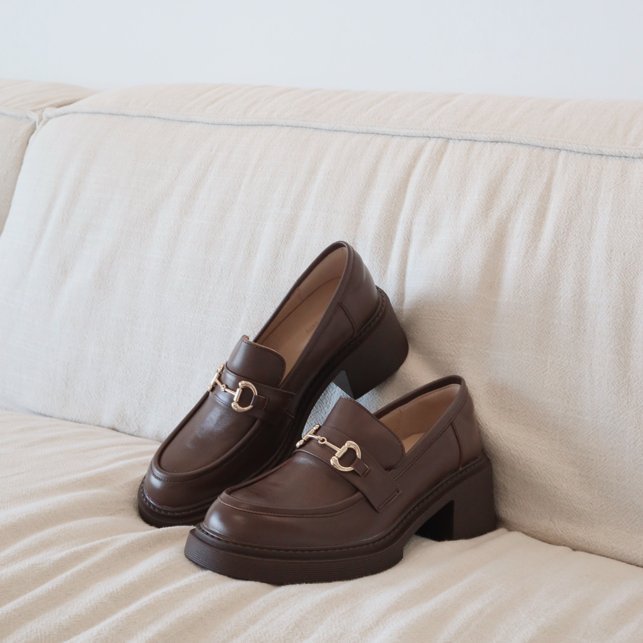 (預訂) SS2173B Elora Leather Platform Loafers