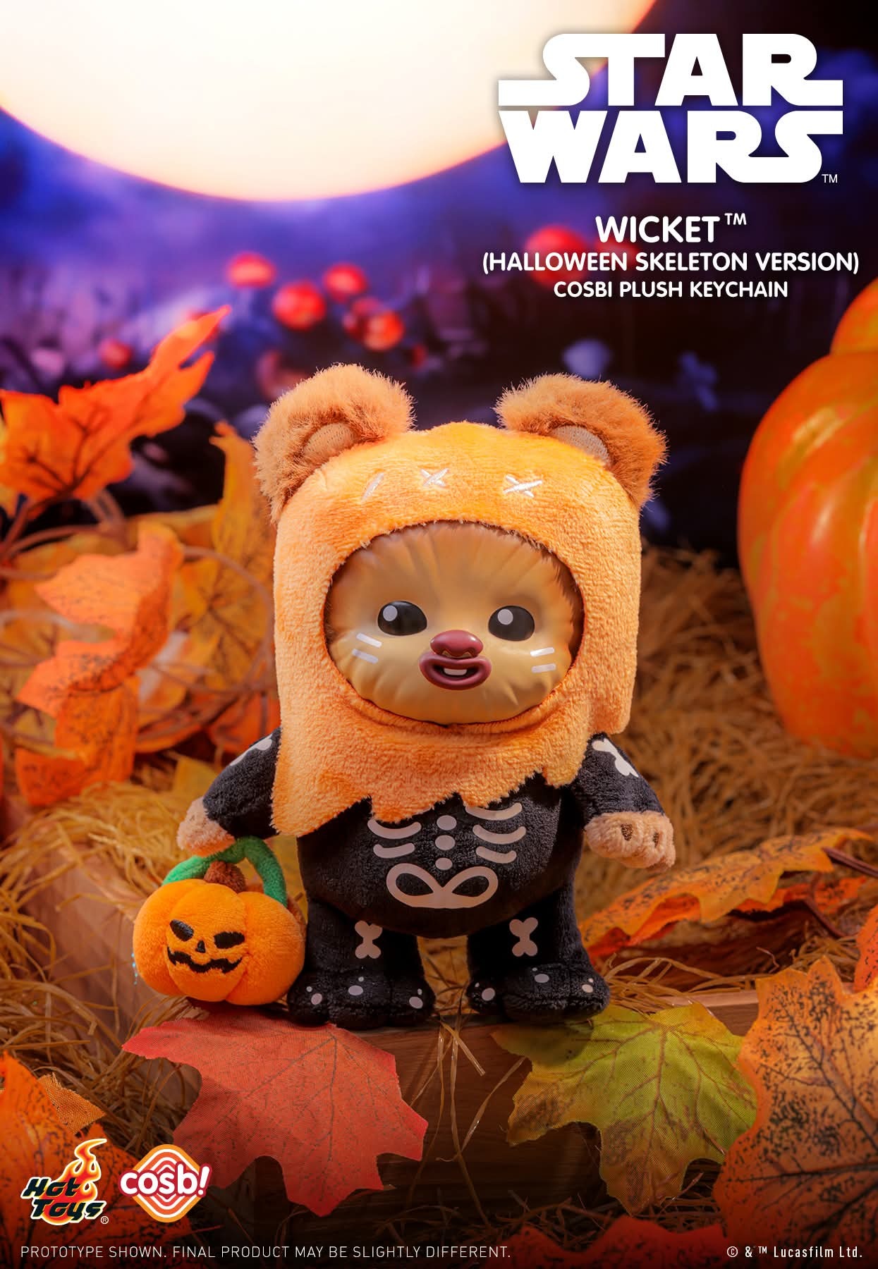 Hot Toys Star Wars Ewoks Wicket Cosbi Plush Keychain
