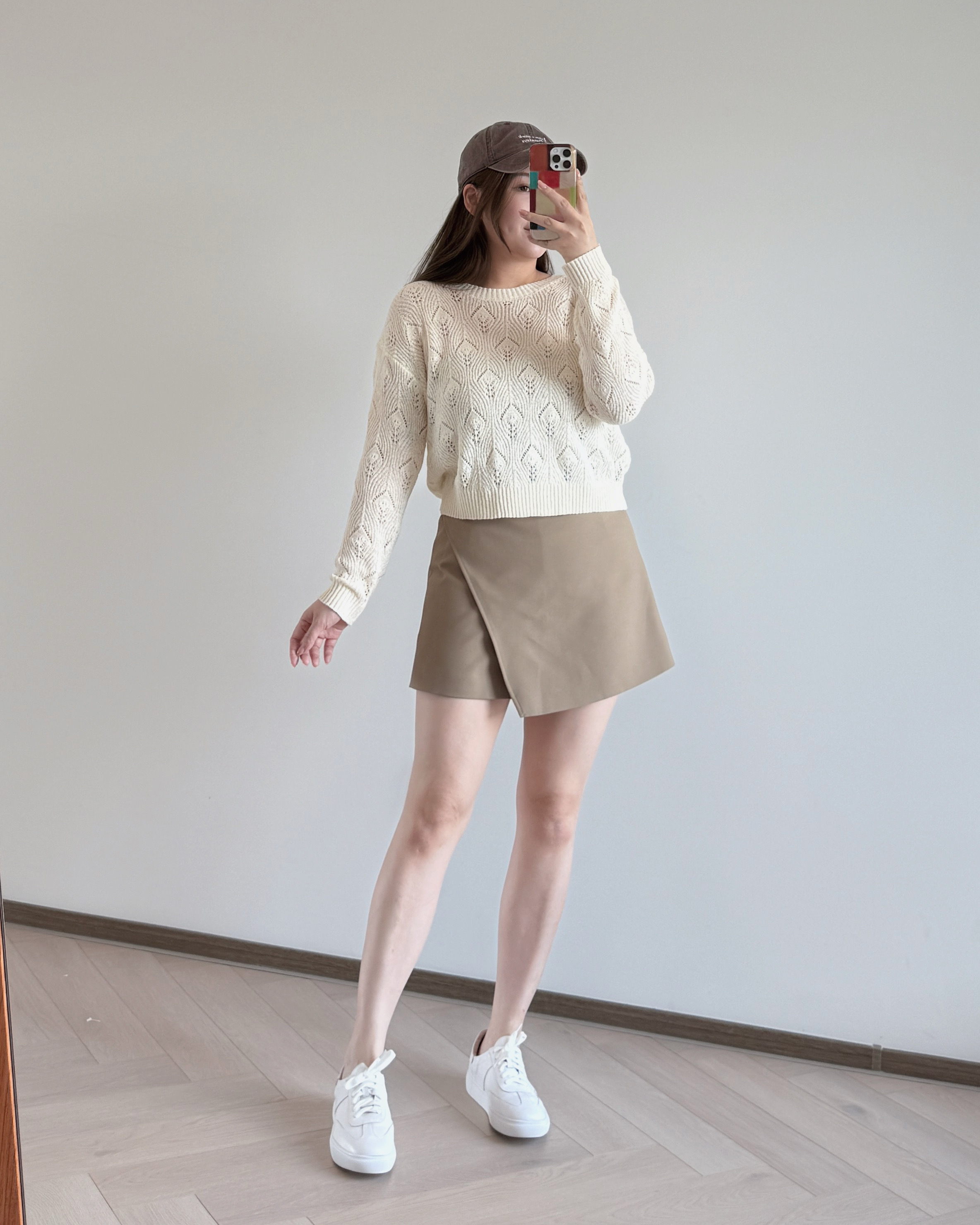 現貨 7187 奶油白針織線衫