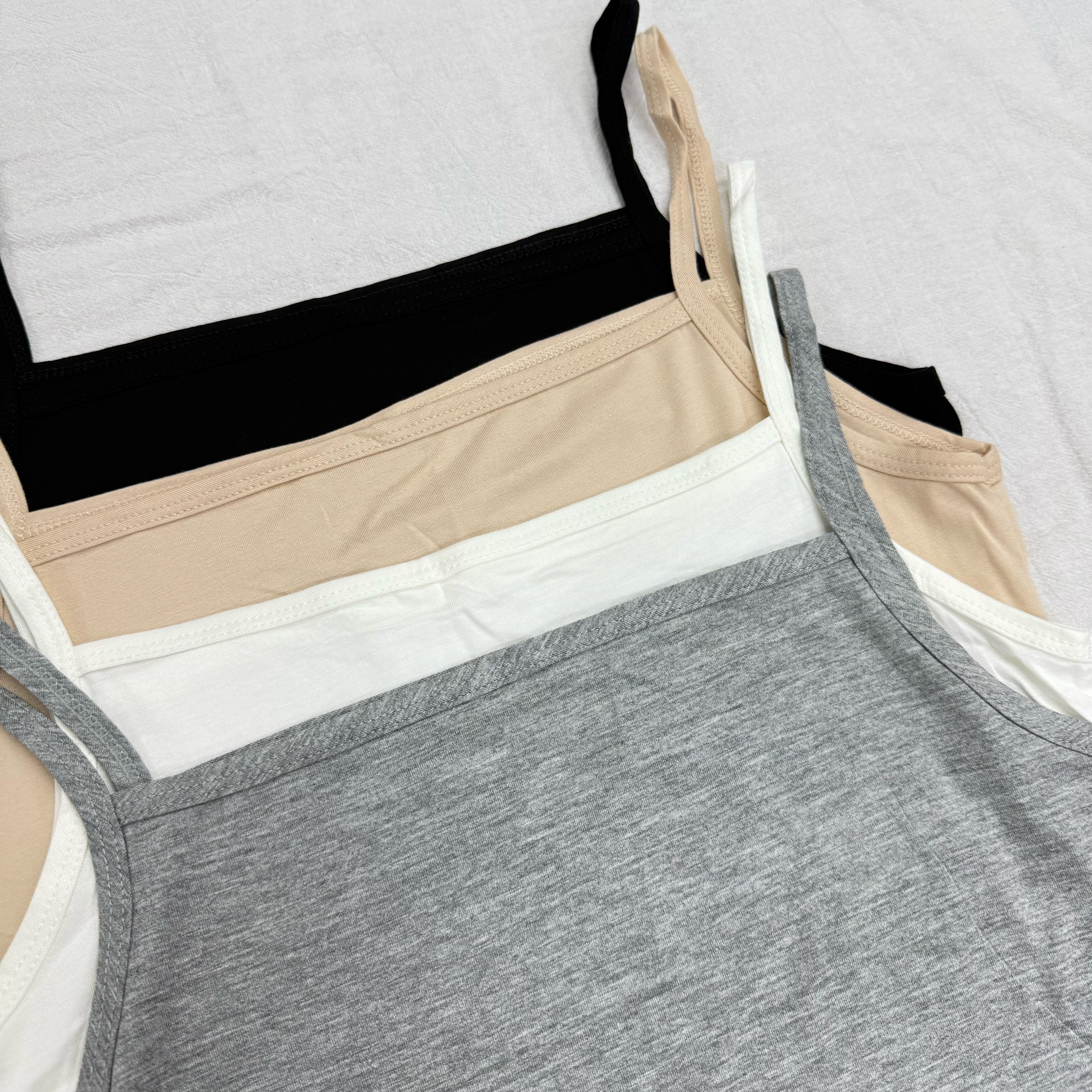 ⭐️⭐️【預訂】第N團～812 薄棉彈性吊帶打底衫-2件裝 (E79-E82)