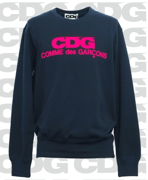【CDG】CDG CREW NECK SWEATSHIRT (PINK LOGO)