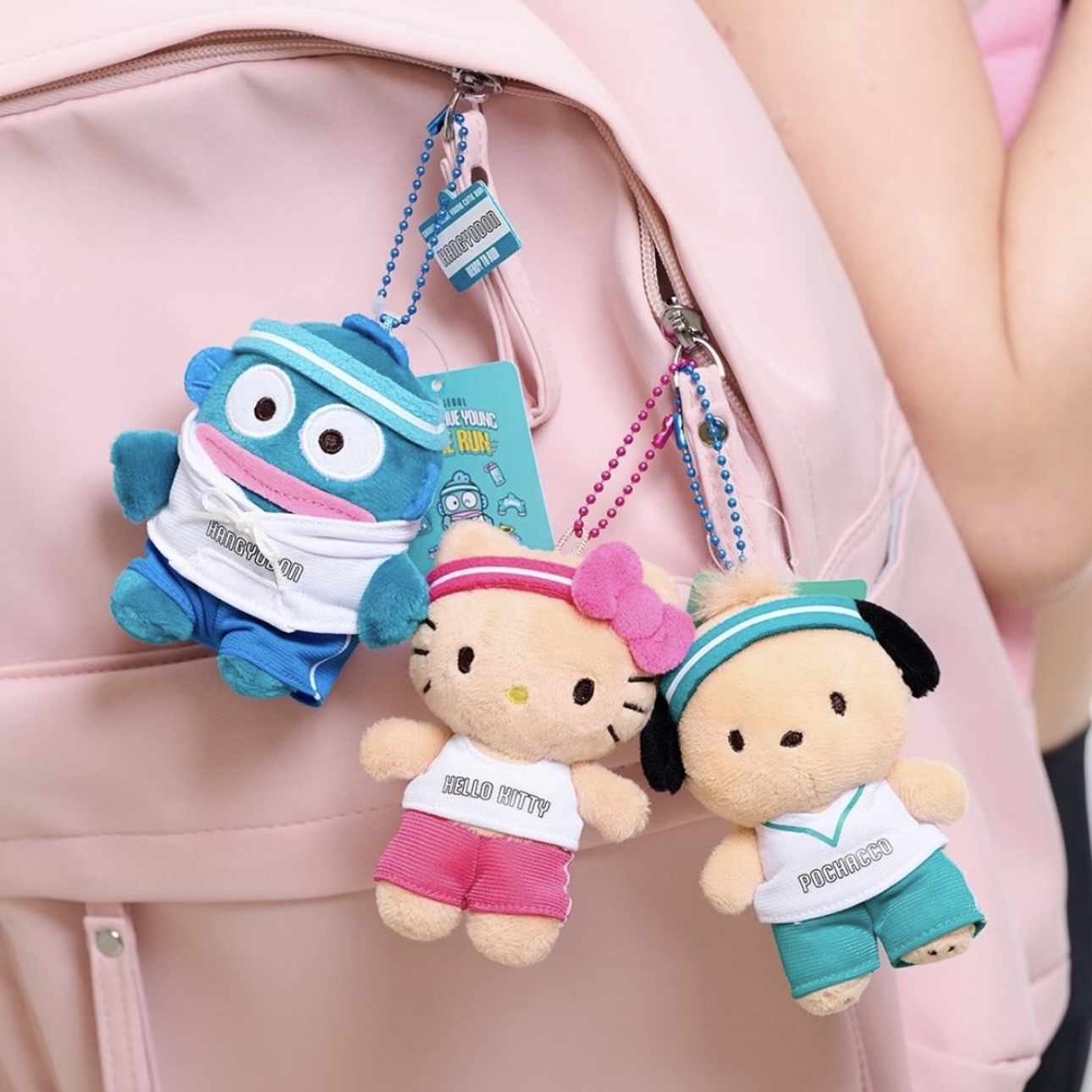 OLIVE YOUNG x SANRIO 運動風吊飾 運動會 曬黑 三麗鷗 KITTY/酷洛米/醜魚漢頓/帕恰狗/大耳狗/布丁狗/美樂蒂