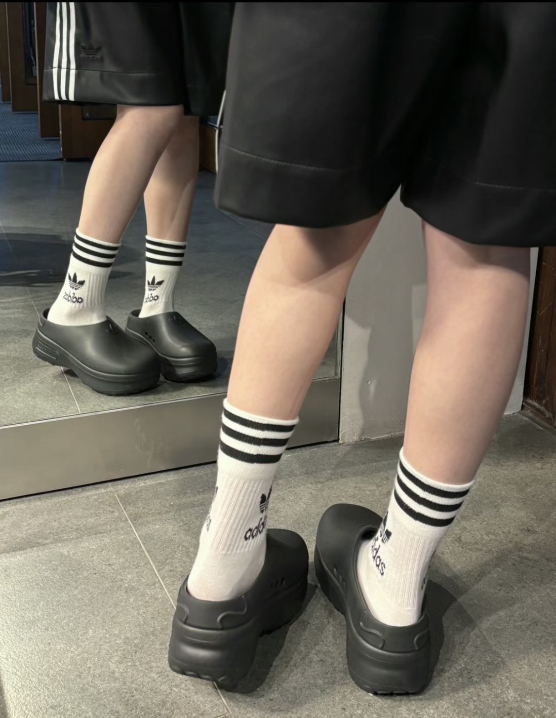 【預購】ADIDAS ADIFOAM STAN SMITH MULE 黑色 IE4626