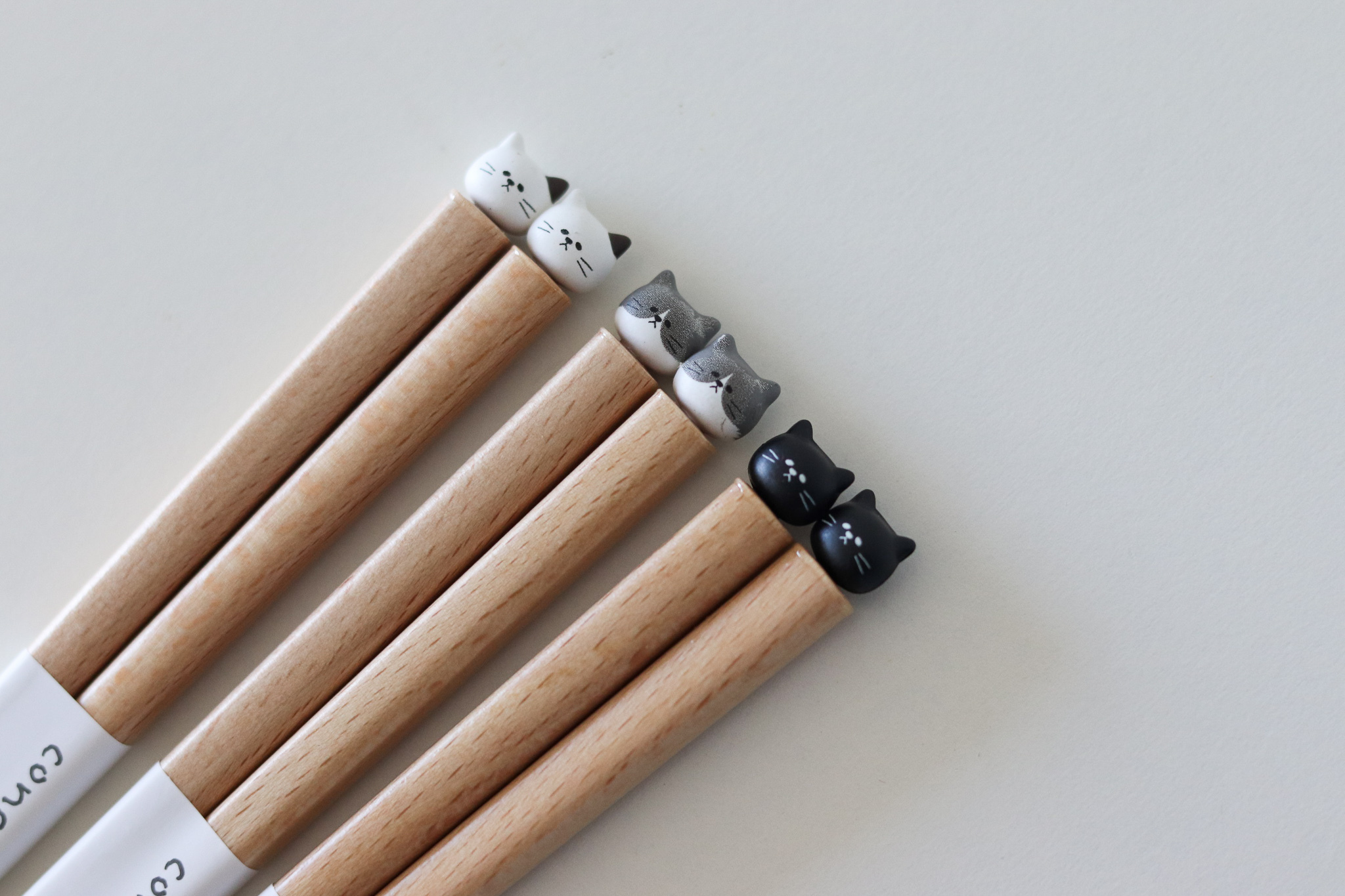 日本 CONECO 圓圓小貓 筷子