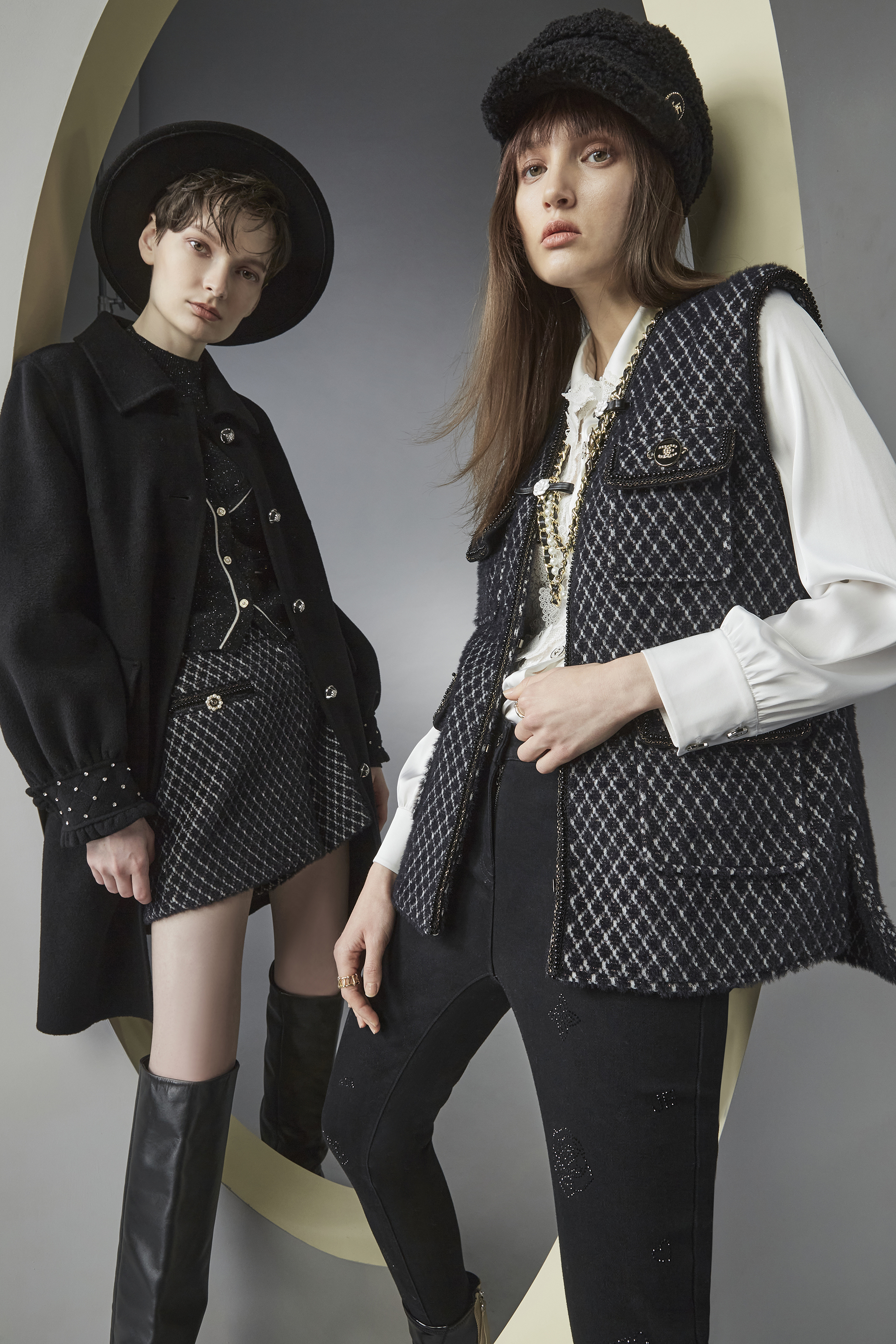 BB1AC265A1 星鑽小香甲兩件式背心高領內搭上衣 (官網限定)