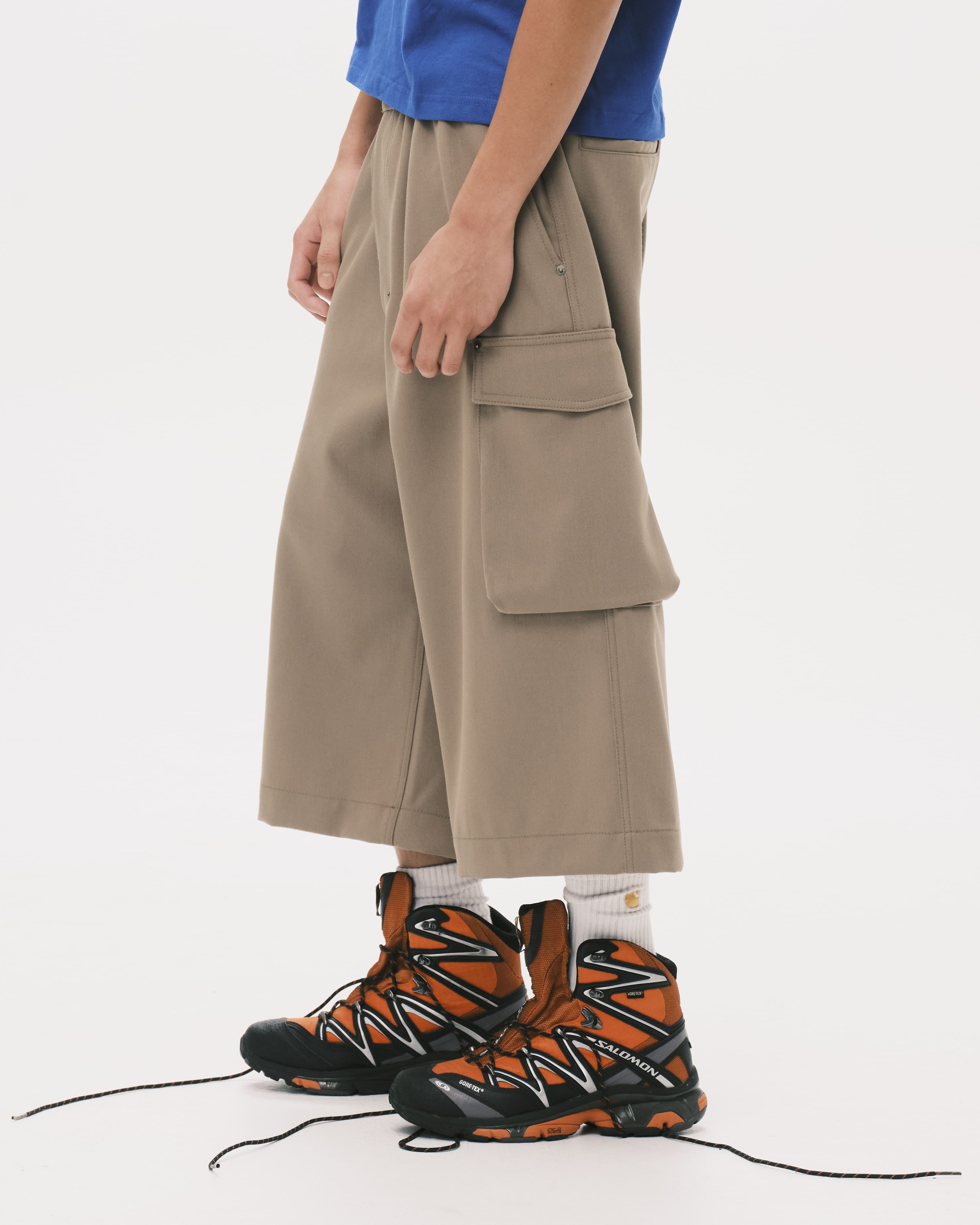 Nul1.org｜Biofrost Mix Wool Shorts "Khaki"