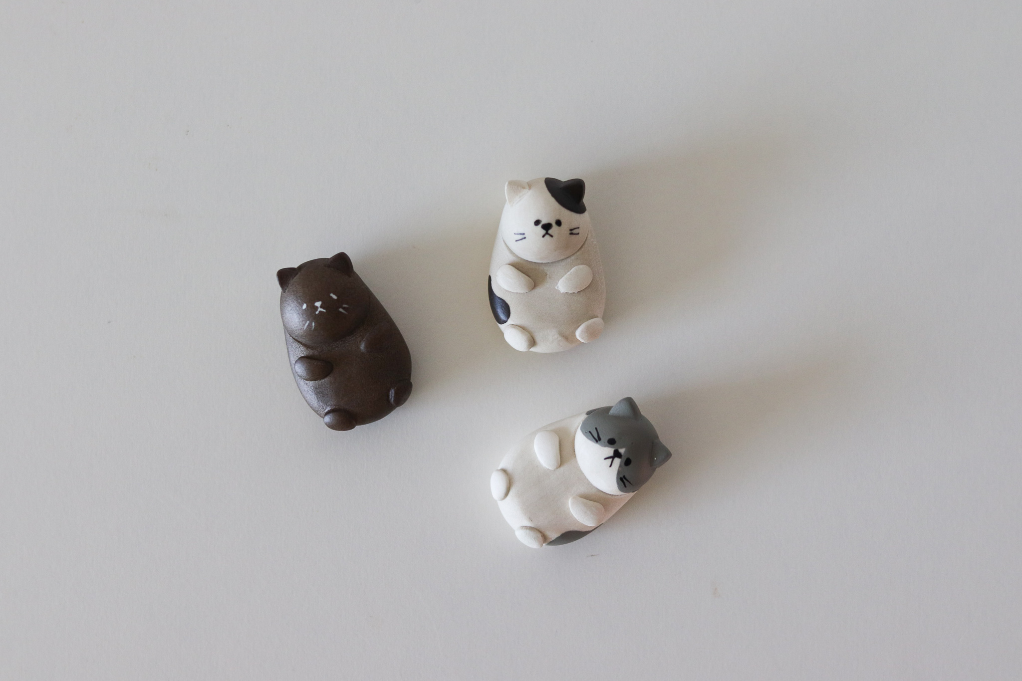 日本 CONECO 圓圓小貓 木製筷架