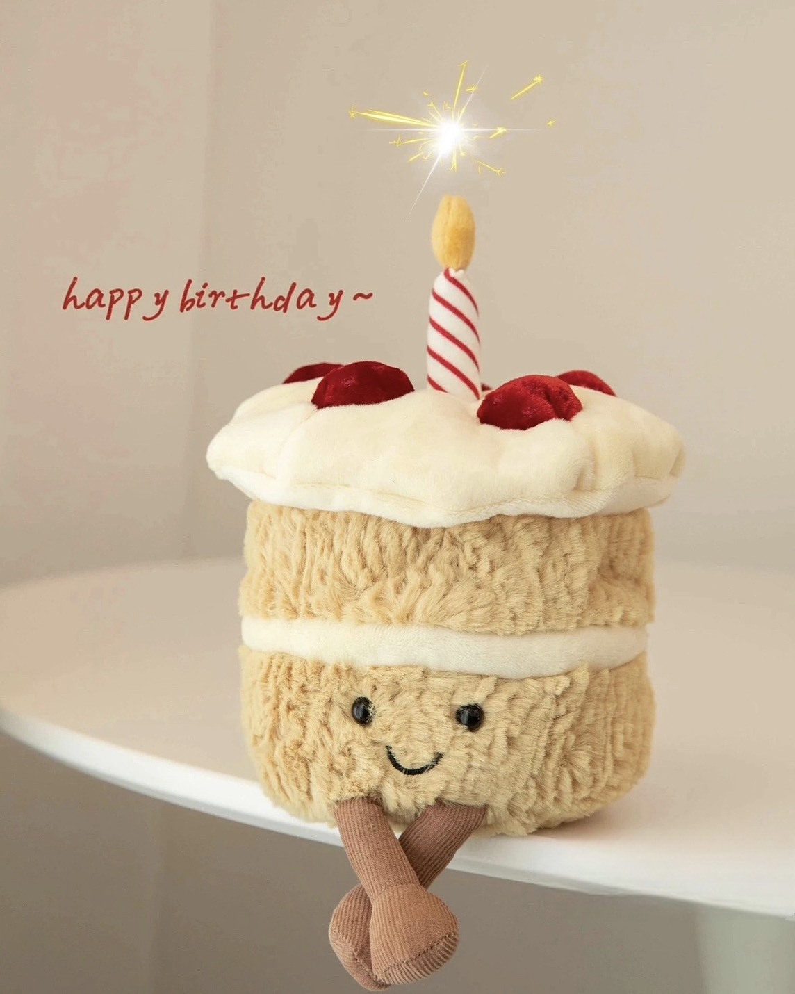 Jellycat Amuseable 好事會花生 趣味 生日蛋糕 娃娃 玩偶 吊飾