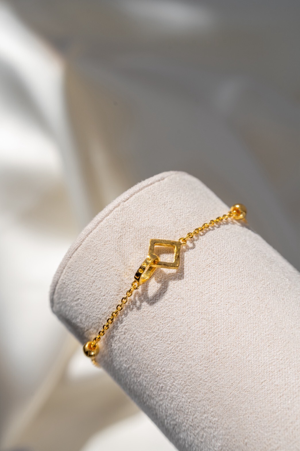 LOVE 幾何純金手鍊