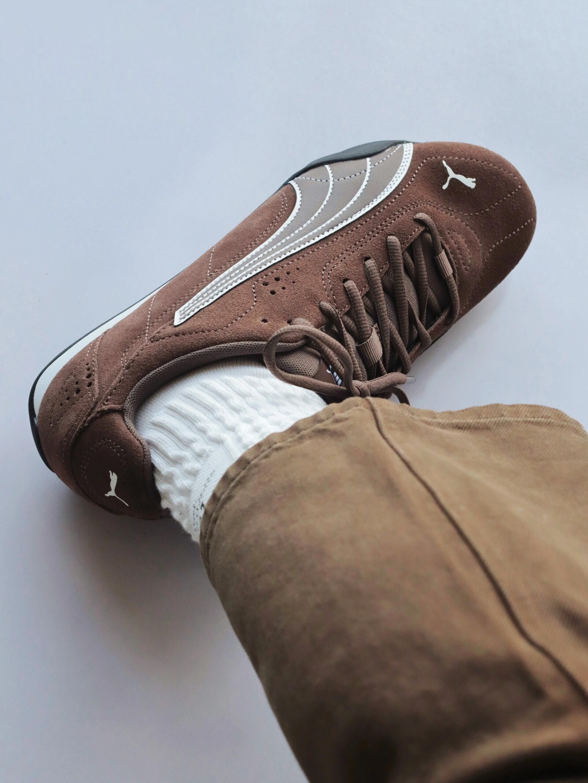 PUMA Catch SD 咖啡色 棕色 白棕色 麂皮 復古 賽車鞋 薄底鞋 402681-05/預購
