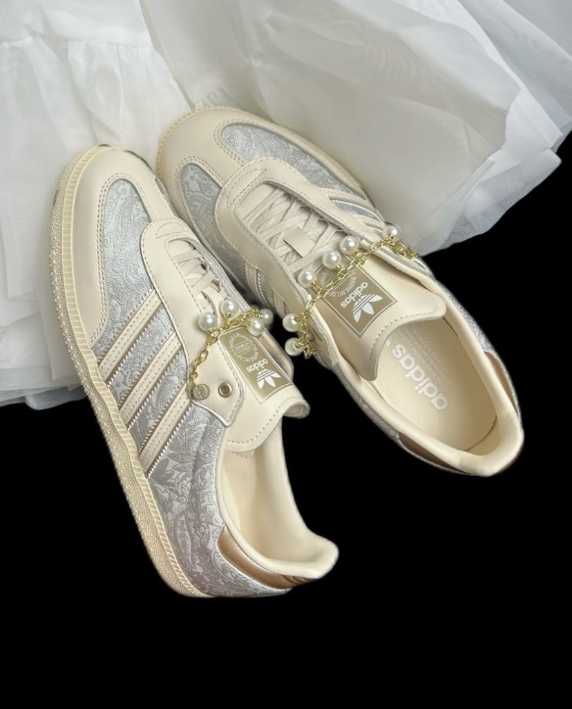 Adidas Originals SAMBA OG 珍珠蕾絲 德訓鞋 宋雨琦同款 JQ2616