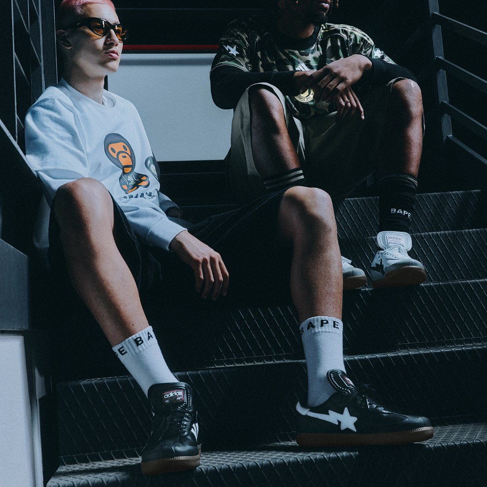 A Bathing Bape x adidas Samba og Skull STA 聯名款 世足賽 足球鞋 德訓鞋  復古休閒鞋 JR9245 JR9246