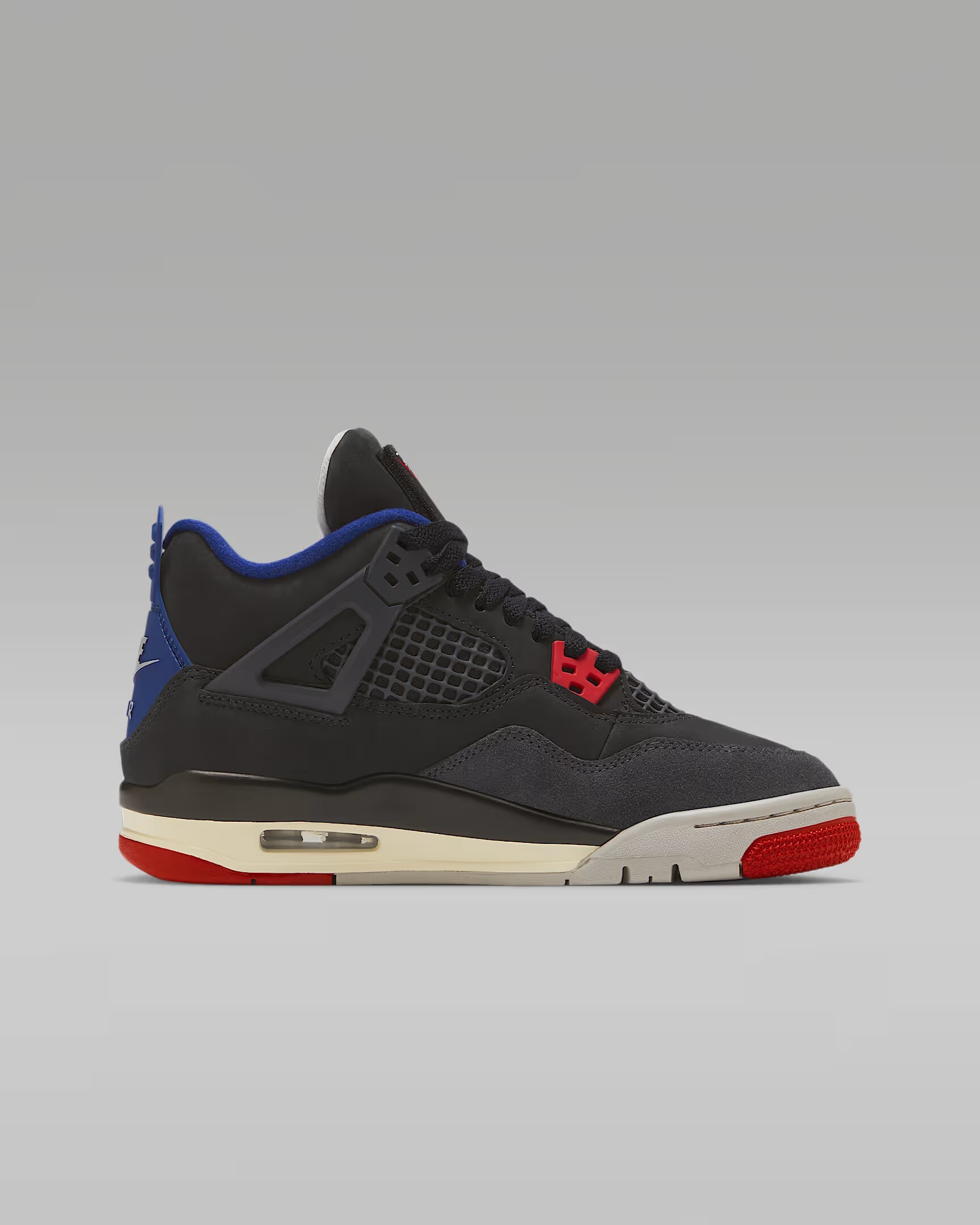 -(A10c)-AIR JORDAN 4 RETRO RARE AIR GS 大童 麂皮 黑紅-IB4171 003