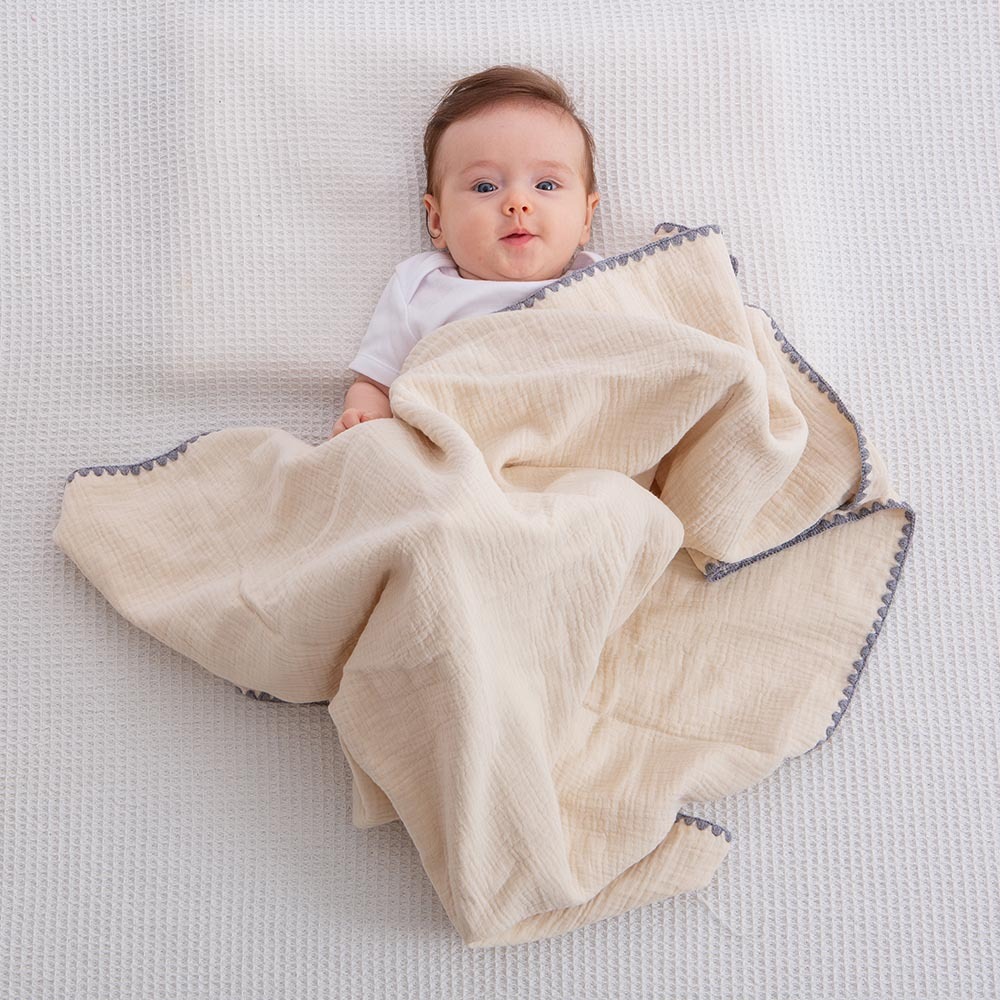 紗布蓋毯替換三件組｜gunite 極緻棉柔美系列-紗布蓋毯｜透氣快乾80x100cm｜多款可選