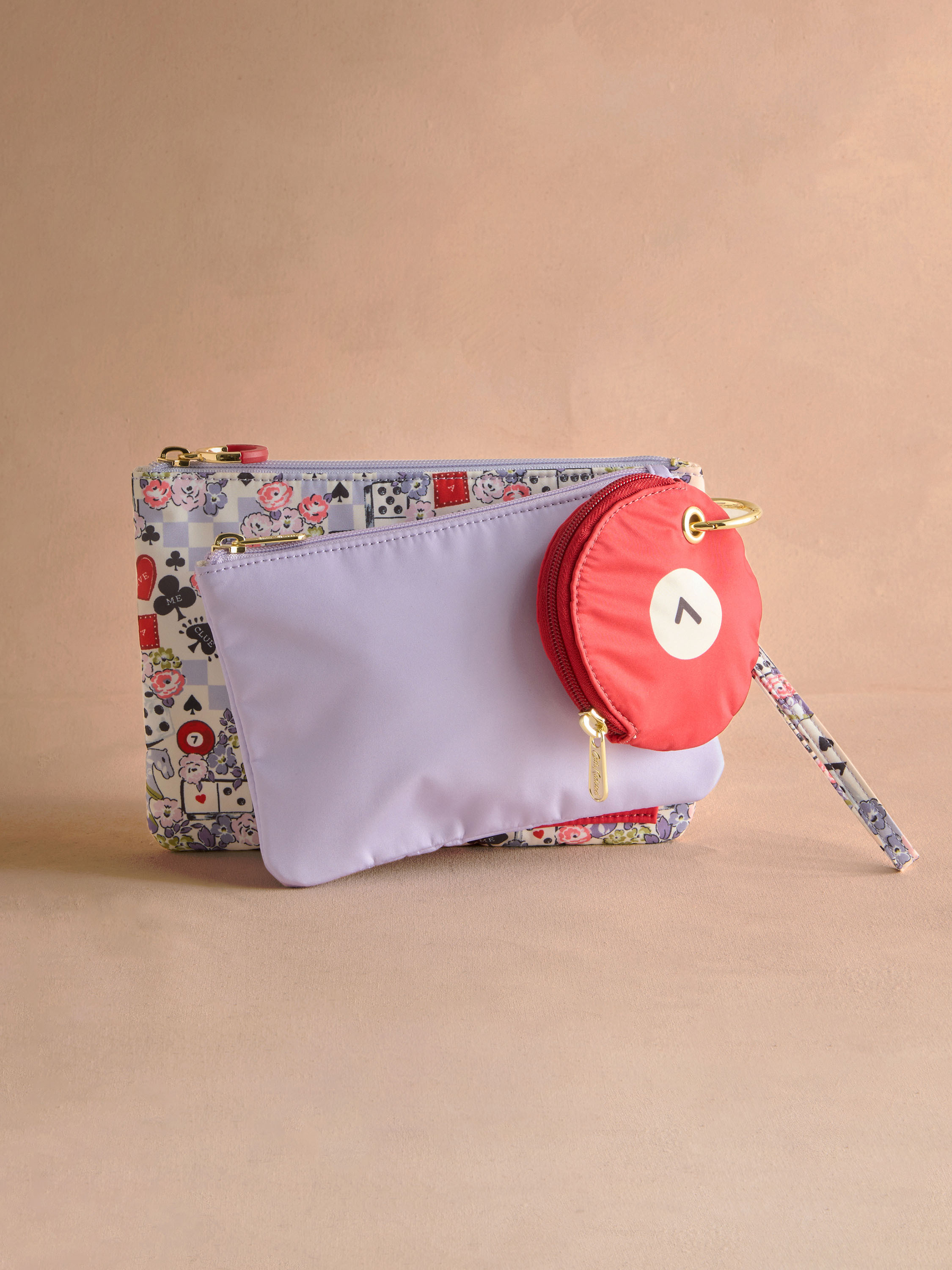 Lady Luck 三入式提把扣環收納袋