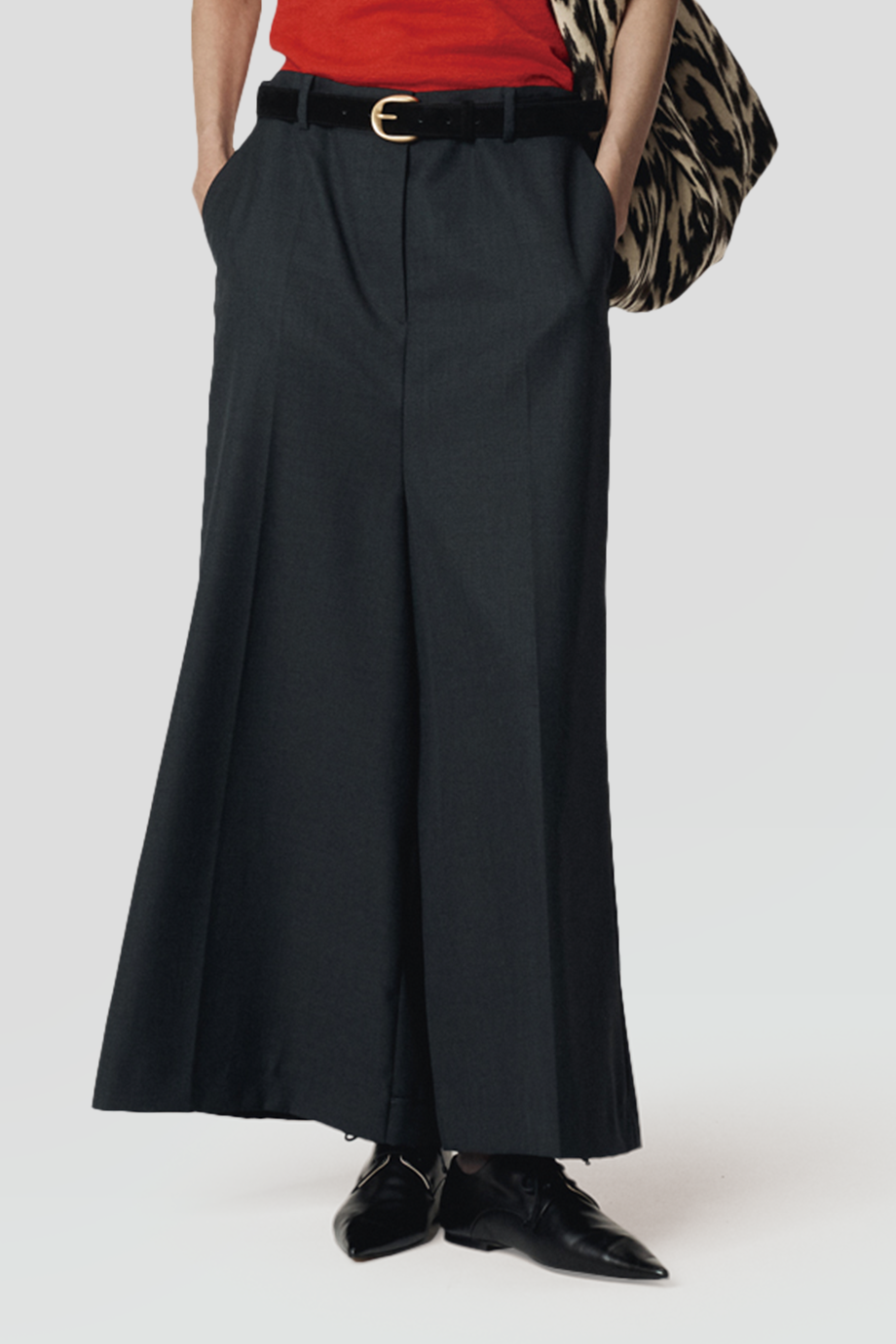 RECTO｜SINTRA 低腰裙裝式開衩長褲